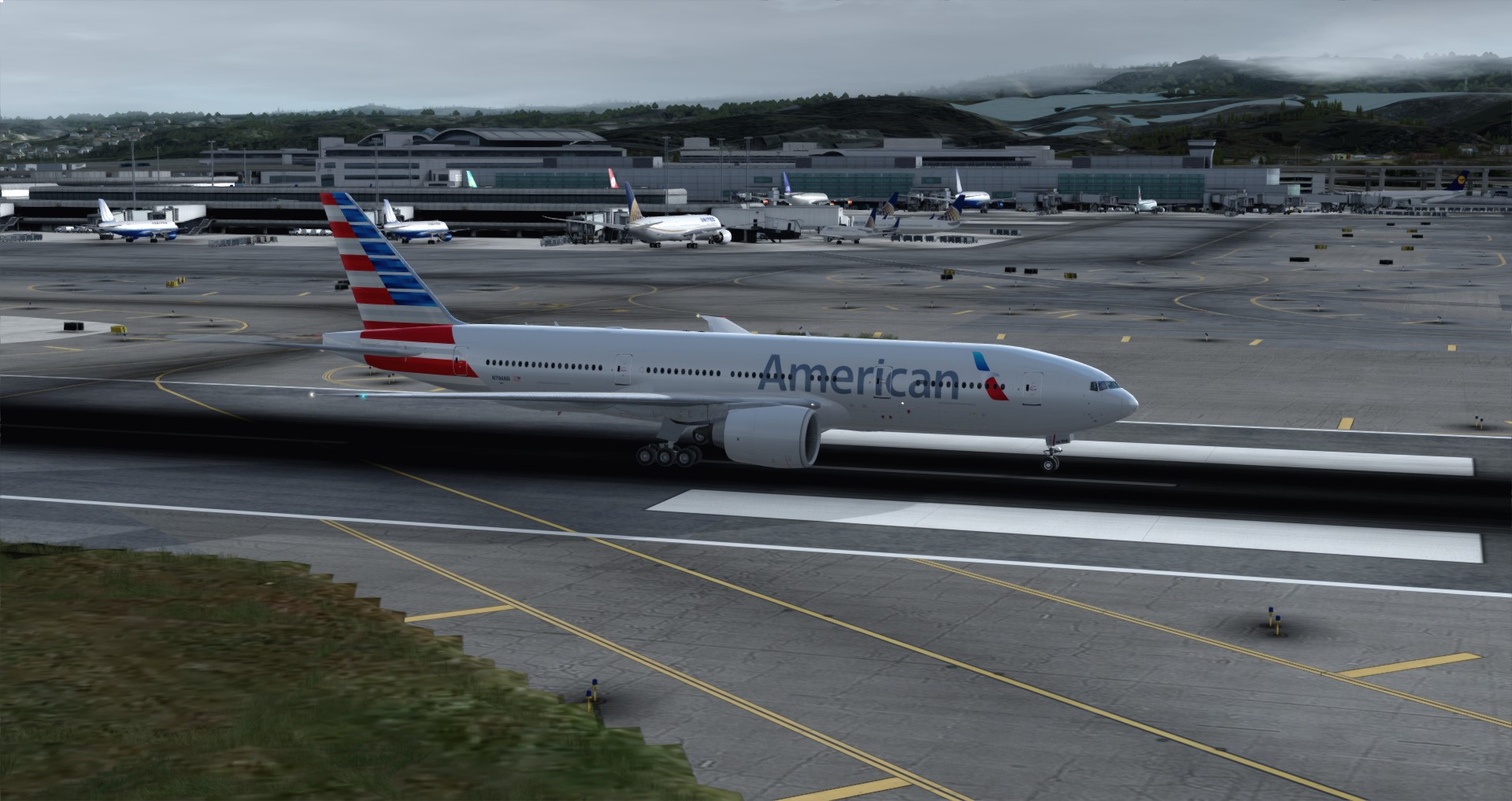 P3D V4 77L American Airlines CYUL-KSFO-2651 