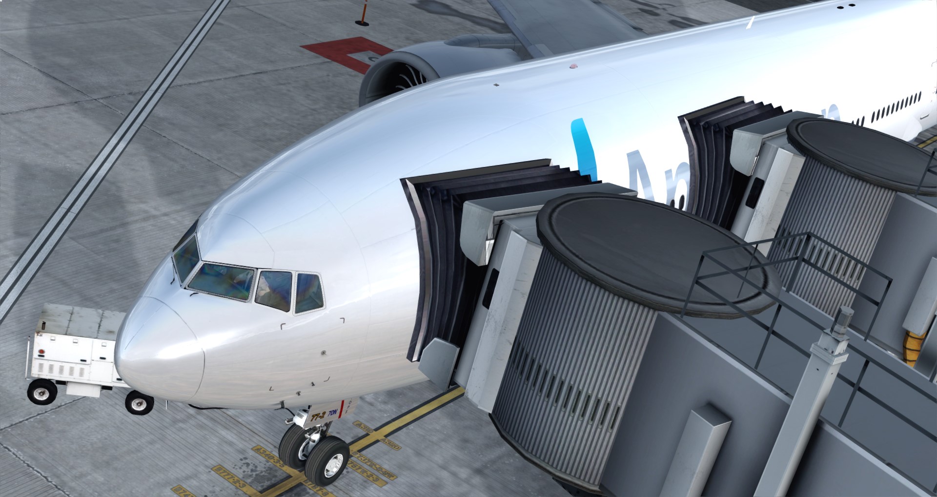 P3D V4 77L American Airlines CYUL-KSFO-59 