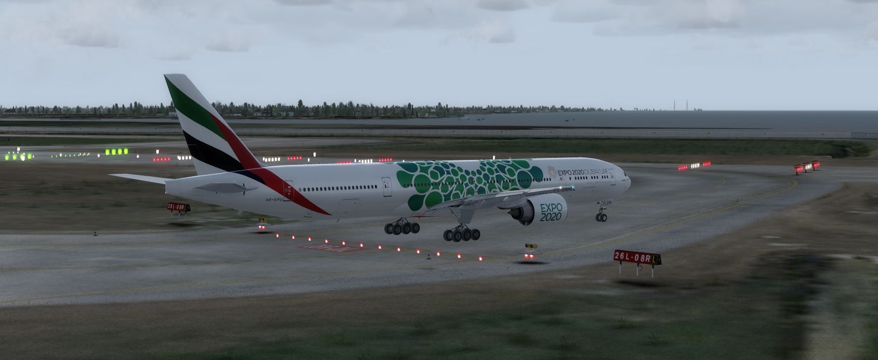 B777-300 Emirate EXPO 2020 Green-2393 