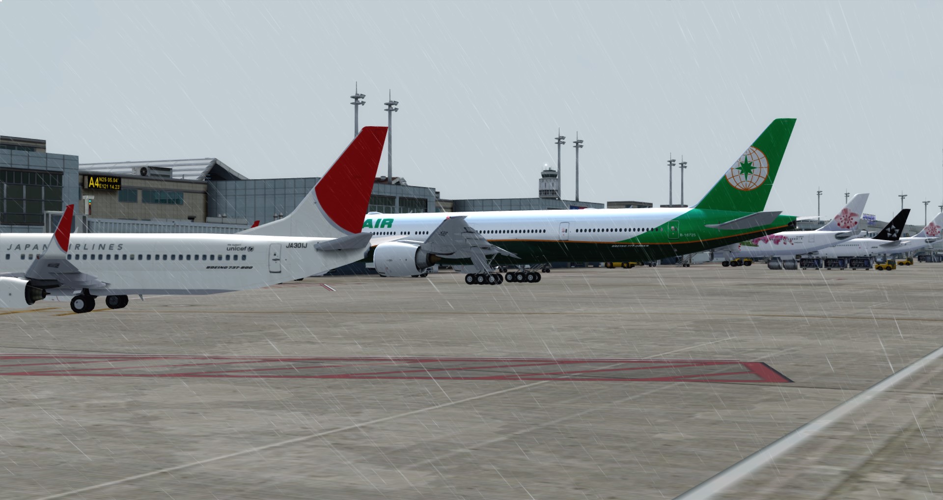 P3D V4 77W EVA AIR RCTP-KSEA-9575 