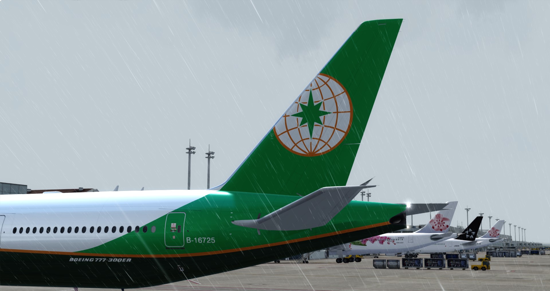 P3D V4 77W EVA AIR RCTP-KSEA-4665 