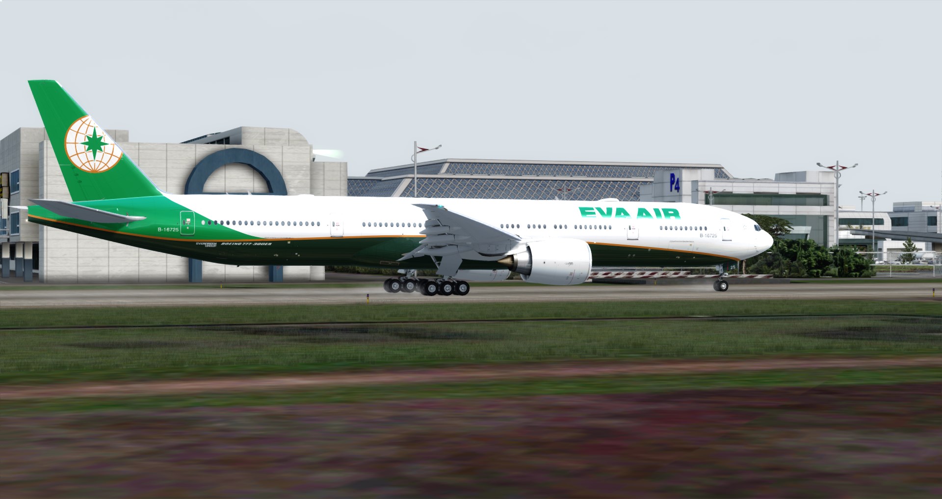 P3D V4 77W EVA AIR RCTP-KSEA-4051 