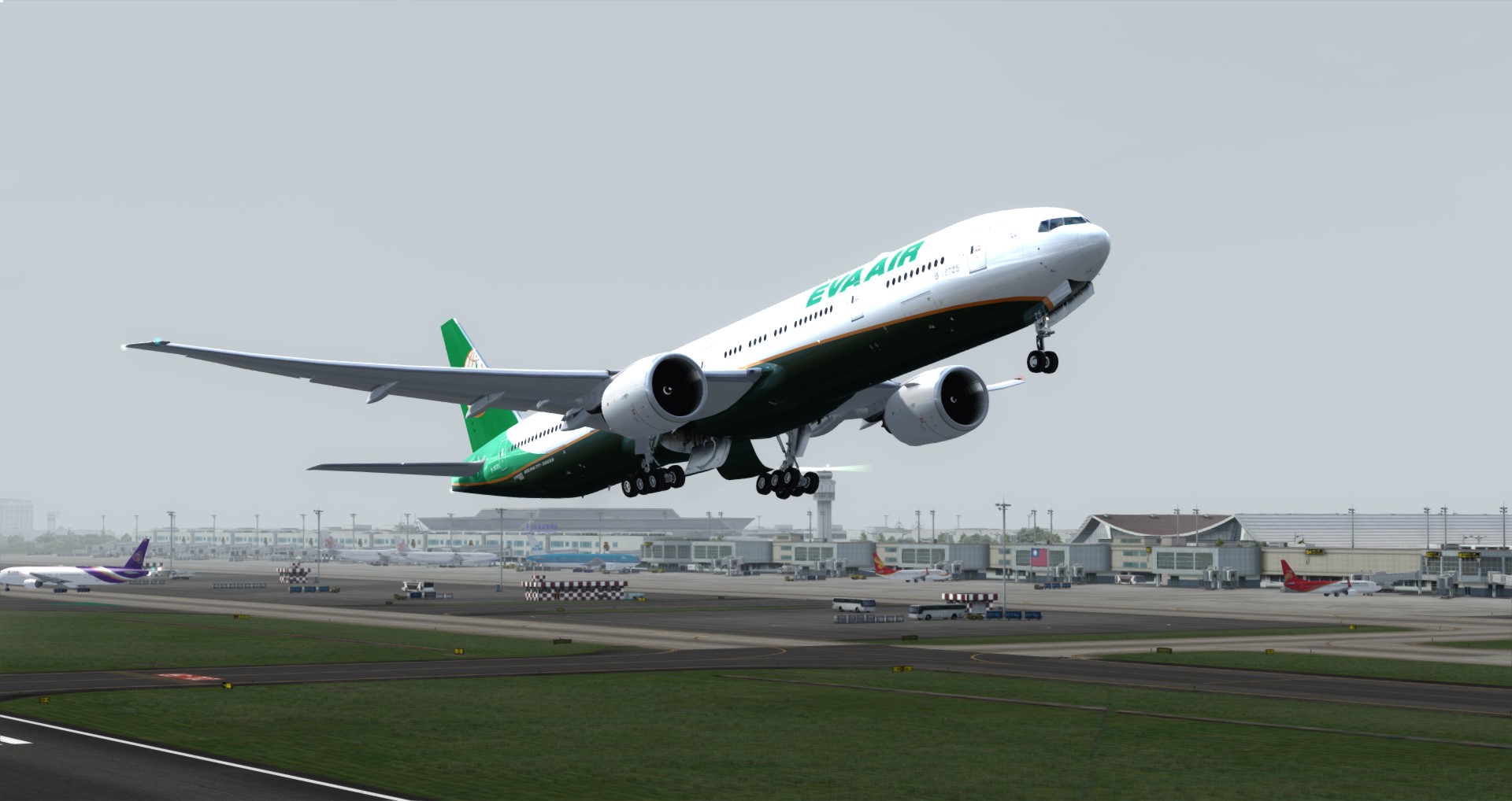 P3D V4 77W EVA AIR RCTP-KSEA-8157 