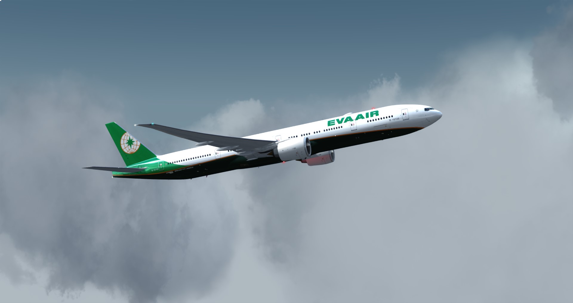 P3D V4 77W EVA AIR RCTP-KSEA-5767 