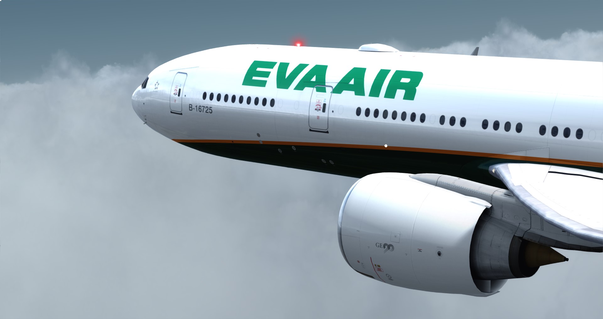 P3D V4 77W EVA AIR RCTP-KSEA-9972 