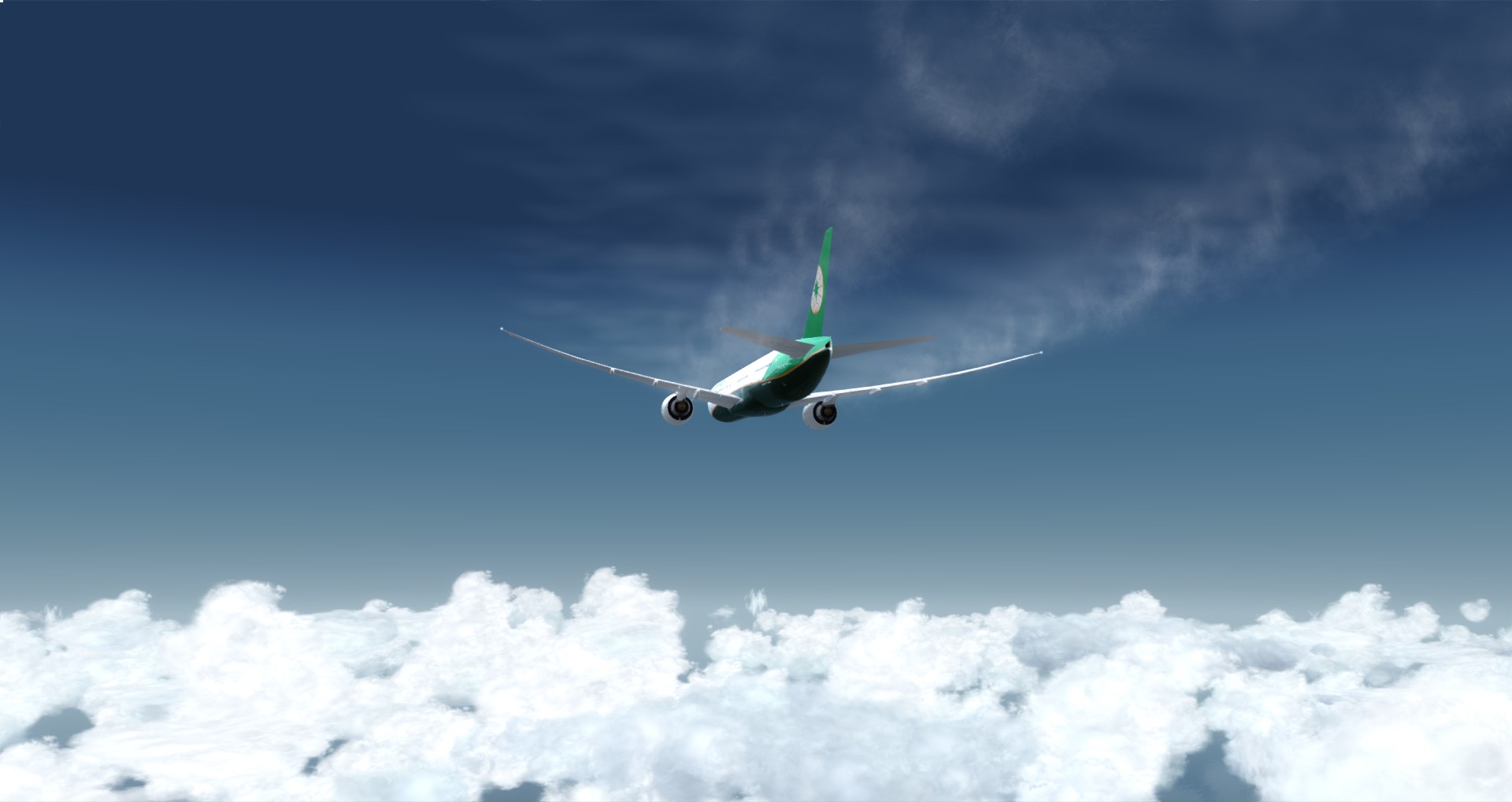 P3D V4 77W EVA AIR RCTP-KSEA-8325 