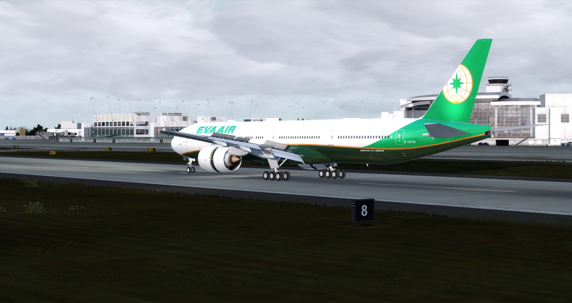 P3D V4 77W EVA AIR RCTP-KSEA-9604 