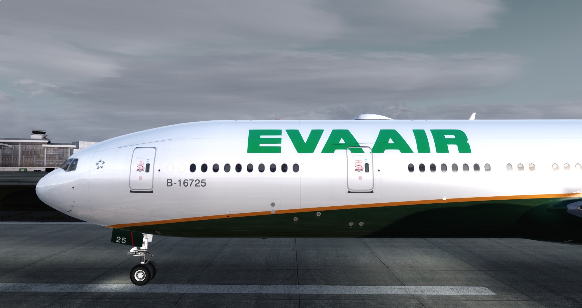 P3D V4 77W EVA AIR RCTP-KSEA-8269 