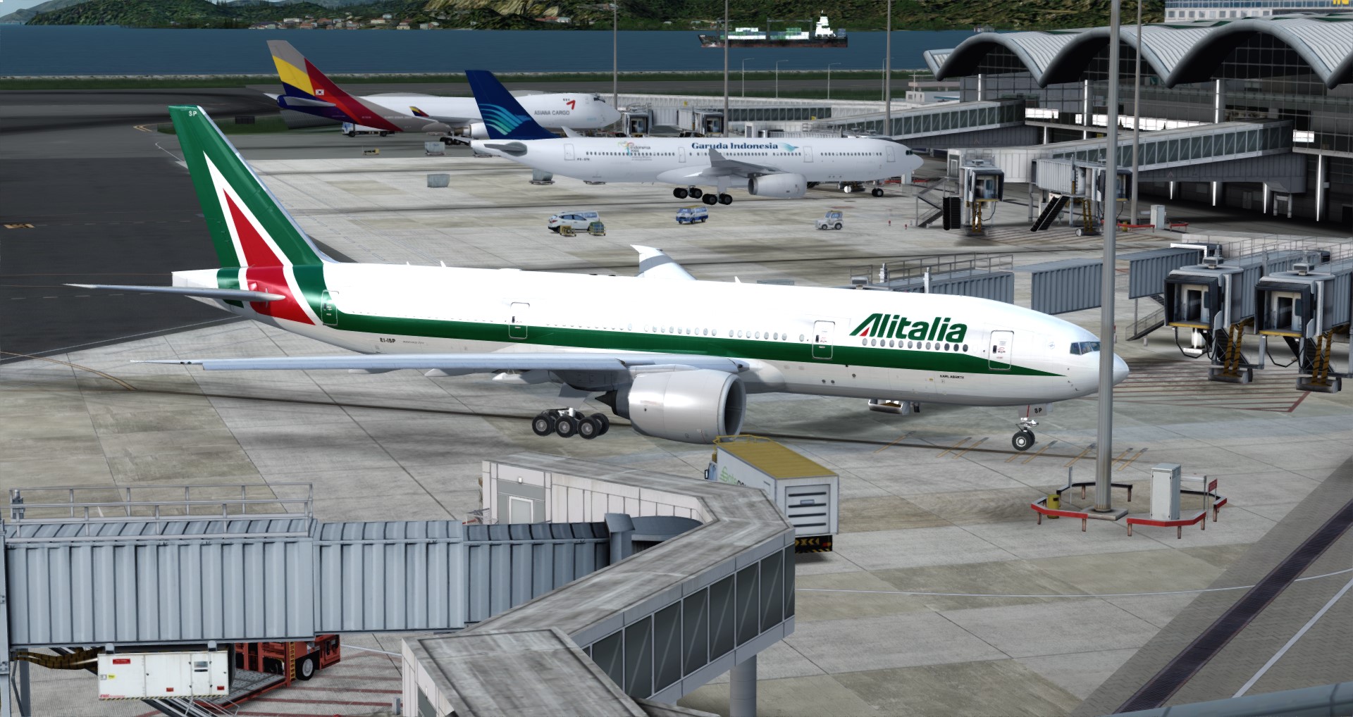 P3D V4 77L Alitalia VHHH-LIRF-3570 