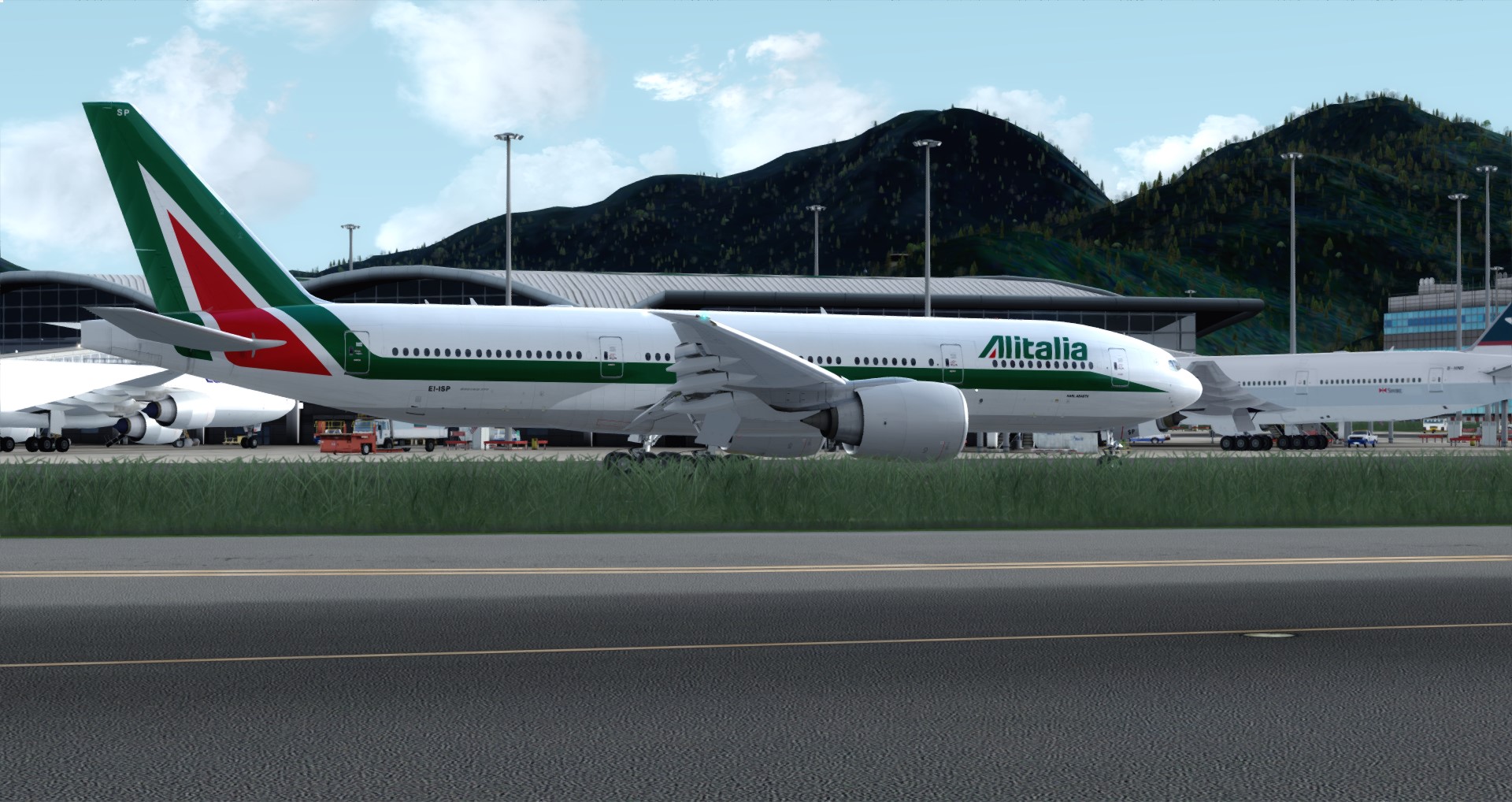 P3D V4 77L Alitalia VHHH-LIRF-8816 