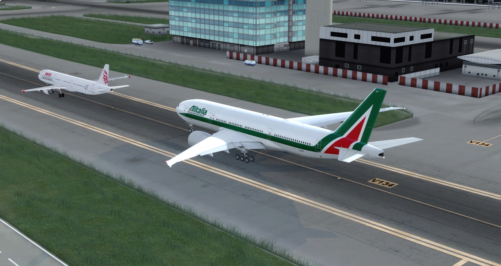 P3D V4 77L Alitalia VHHH-LIRF-3836 