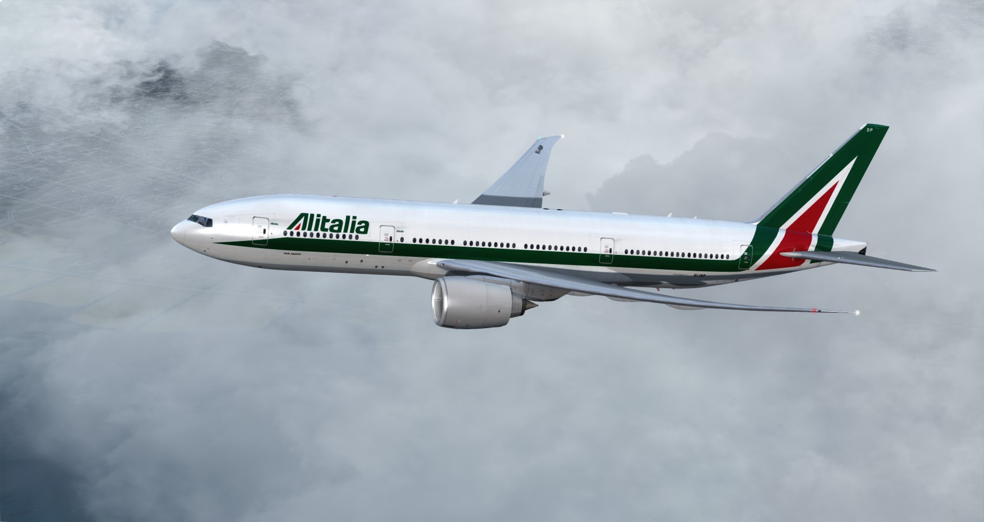 P3D V4 77L Alitalia VHHH-LIRF-3550 