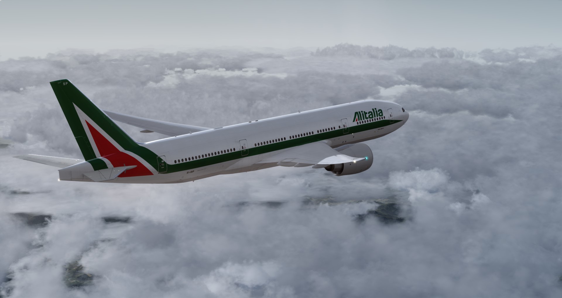 P3D V4 77L Alitalia VHHH-LIRF-7941 