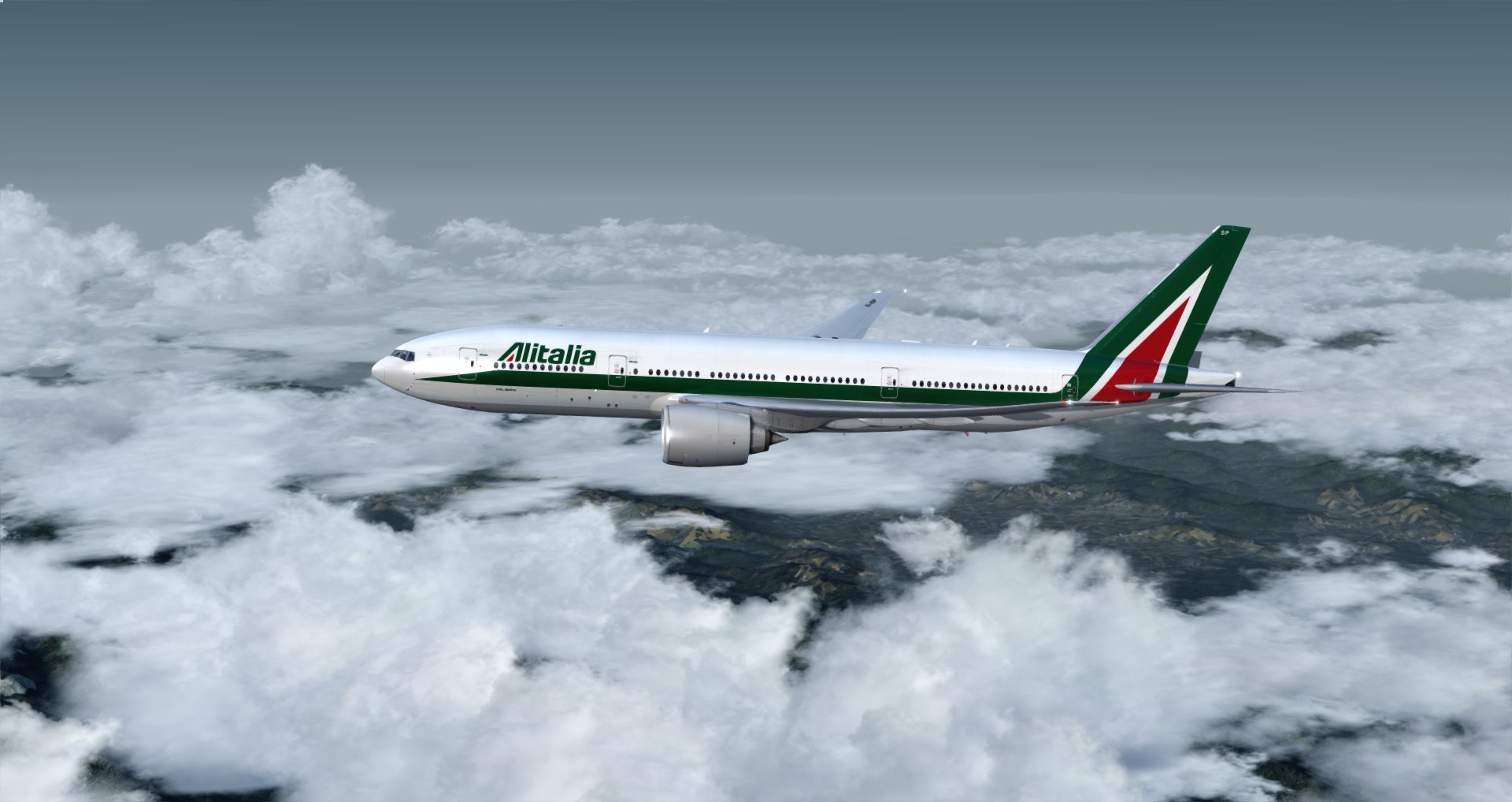 P3D V4 77L Alitalia VHHH-LIRF-3984 