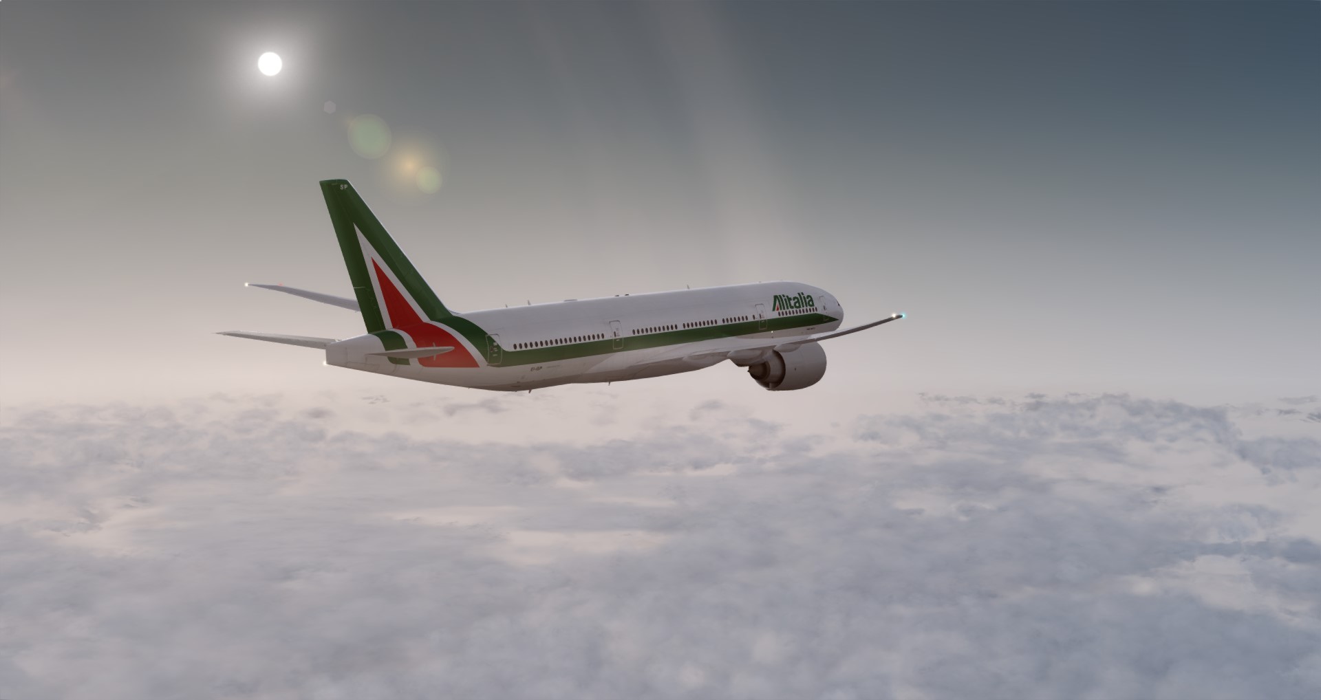 P3D V4 77L Alitalia VHHH-LIRF-5134 