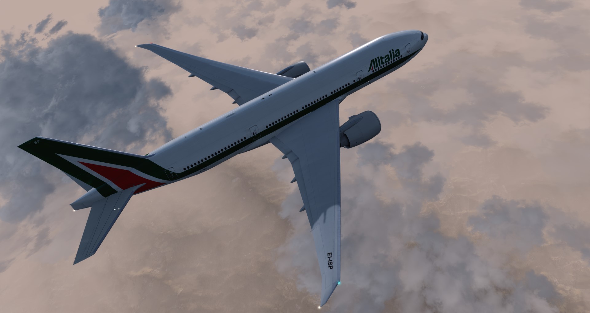 P3D V4 77L Alitalia VHHH-LIRF-814 