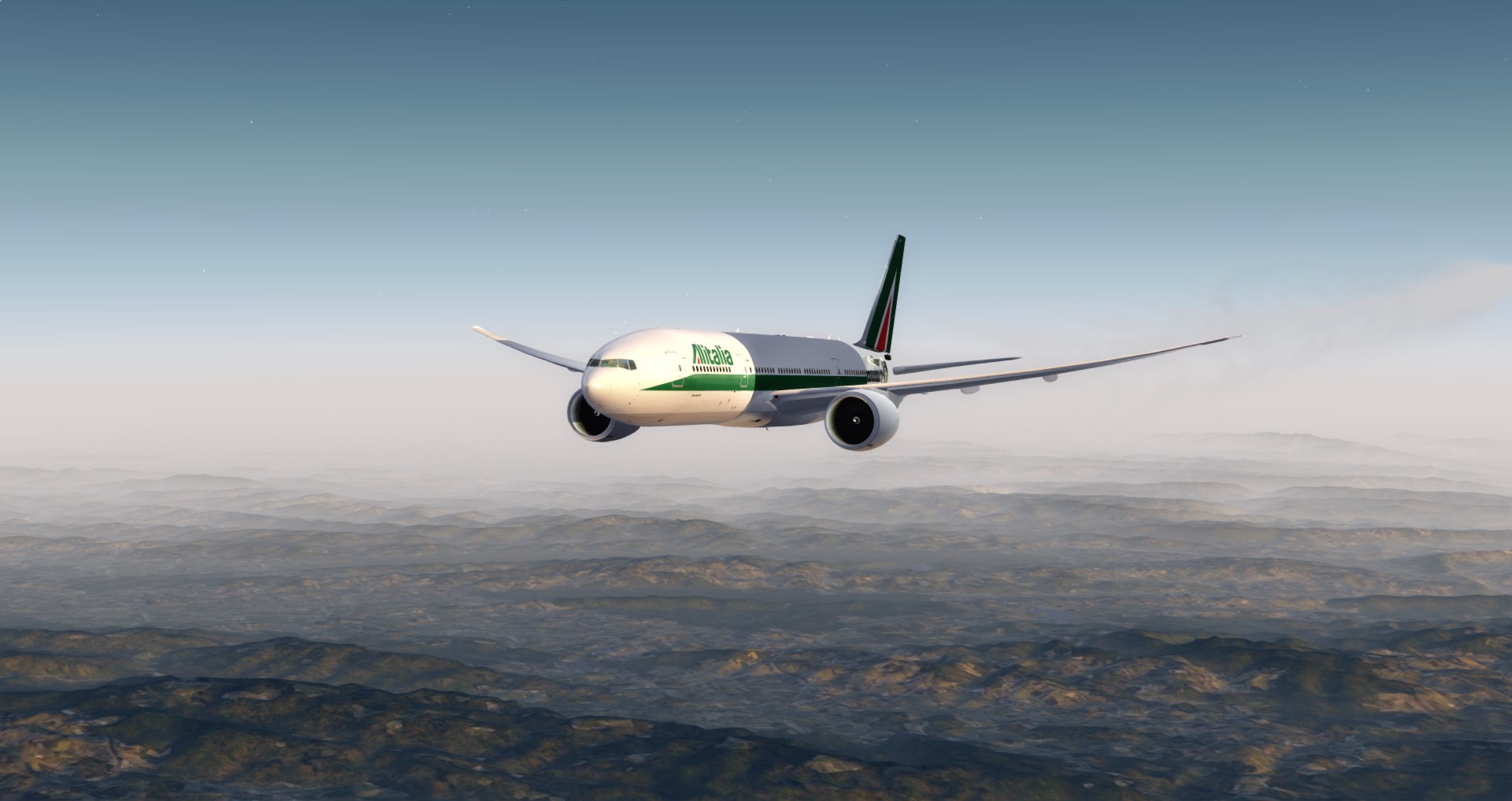 P3D V4 77L Alitalia VHHH-LIRF-310 