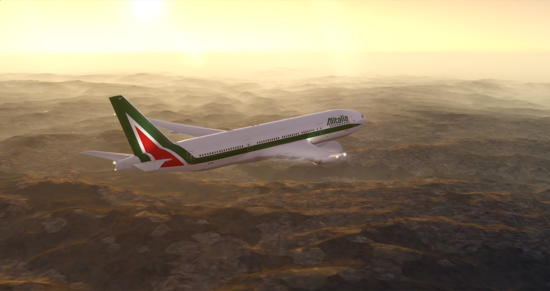 P3D V4 77L Alitalia VHHH-LIRF-4478 