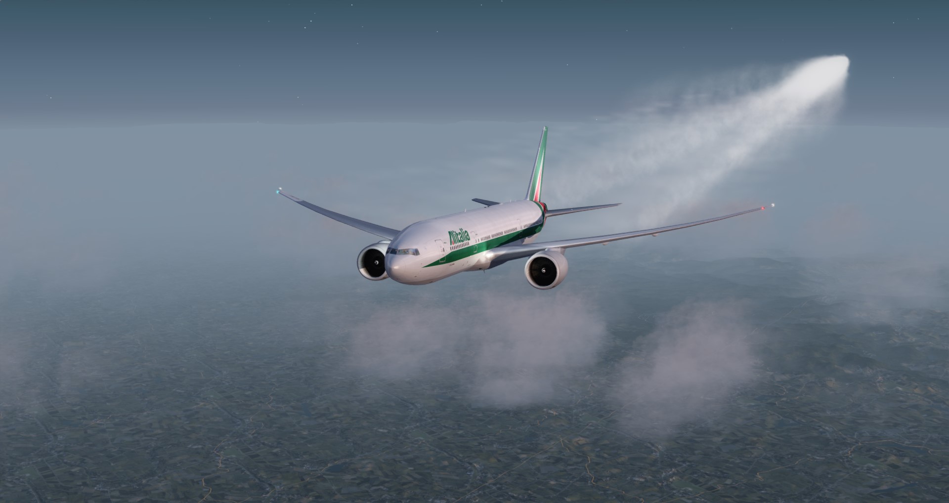 P3D V4 77L Alitalia VHHH-LIRF-7698 