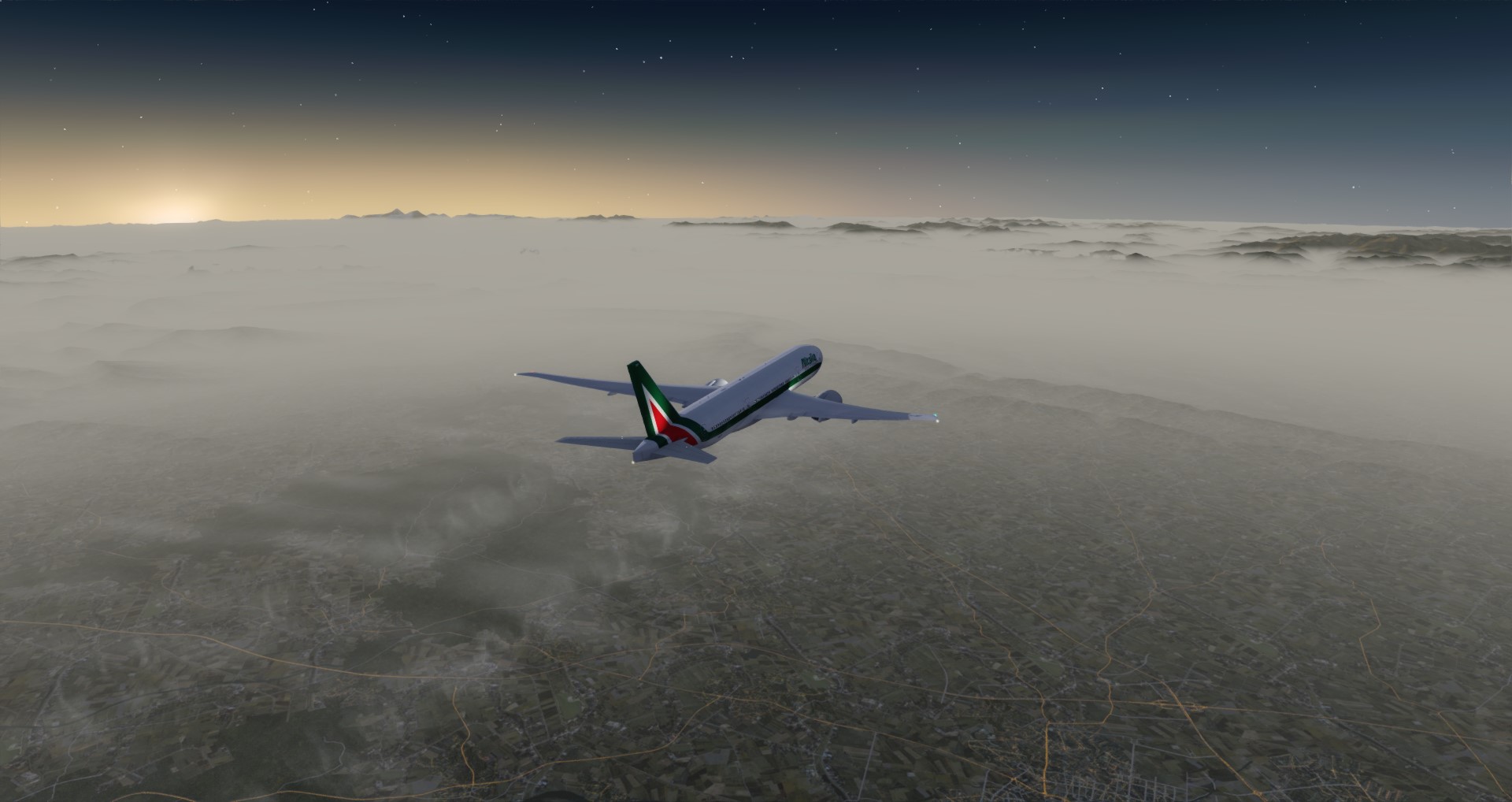 P3D V4 77L Alitalia VHHH-LIRF-1994 