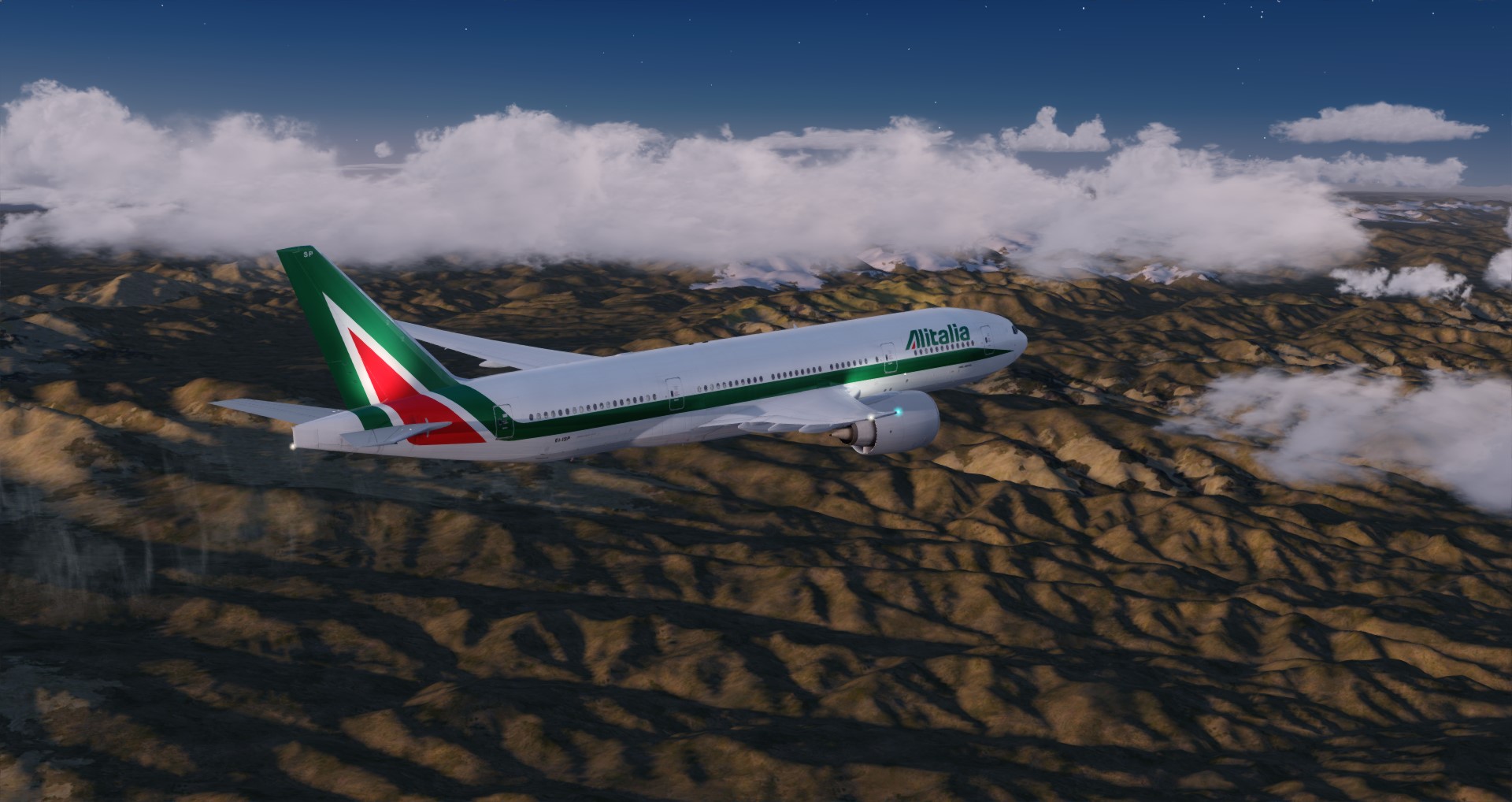 P3D V4 77L Alitalia VHHH-LIRF-6775 