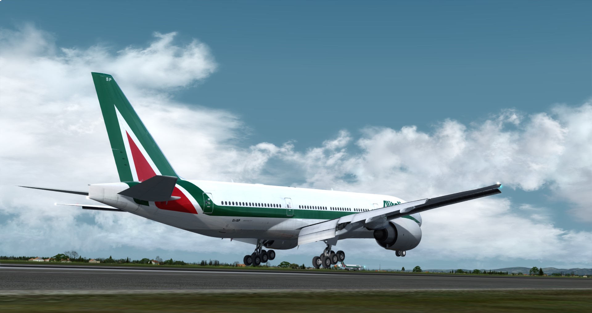 P3D V4 77L Alitalia VHHH-LIRF-6608 