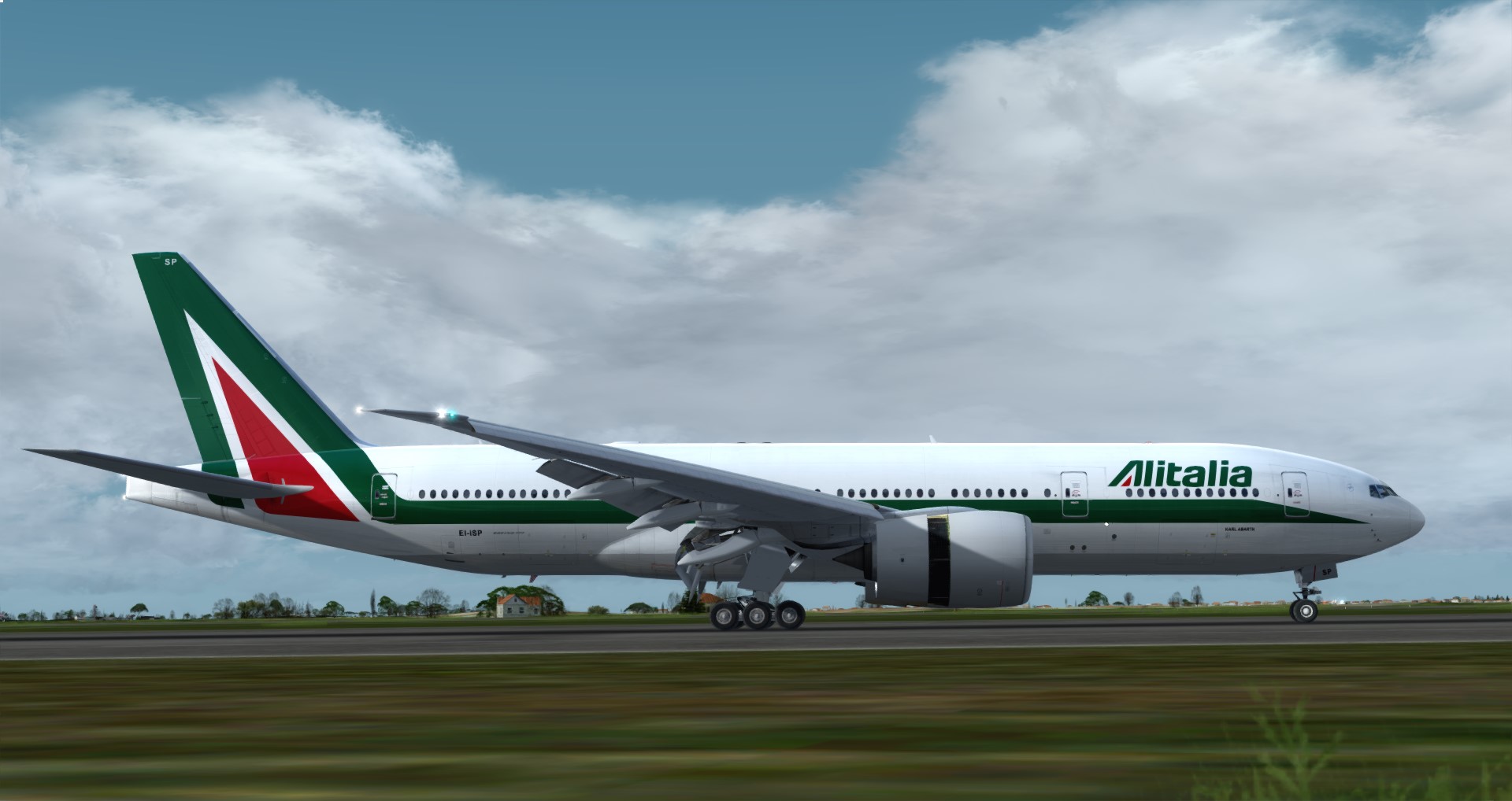 P3D V4 77L Alitalia VHHH-LIRF-6992 