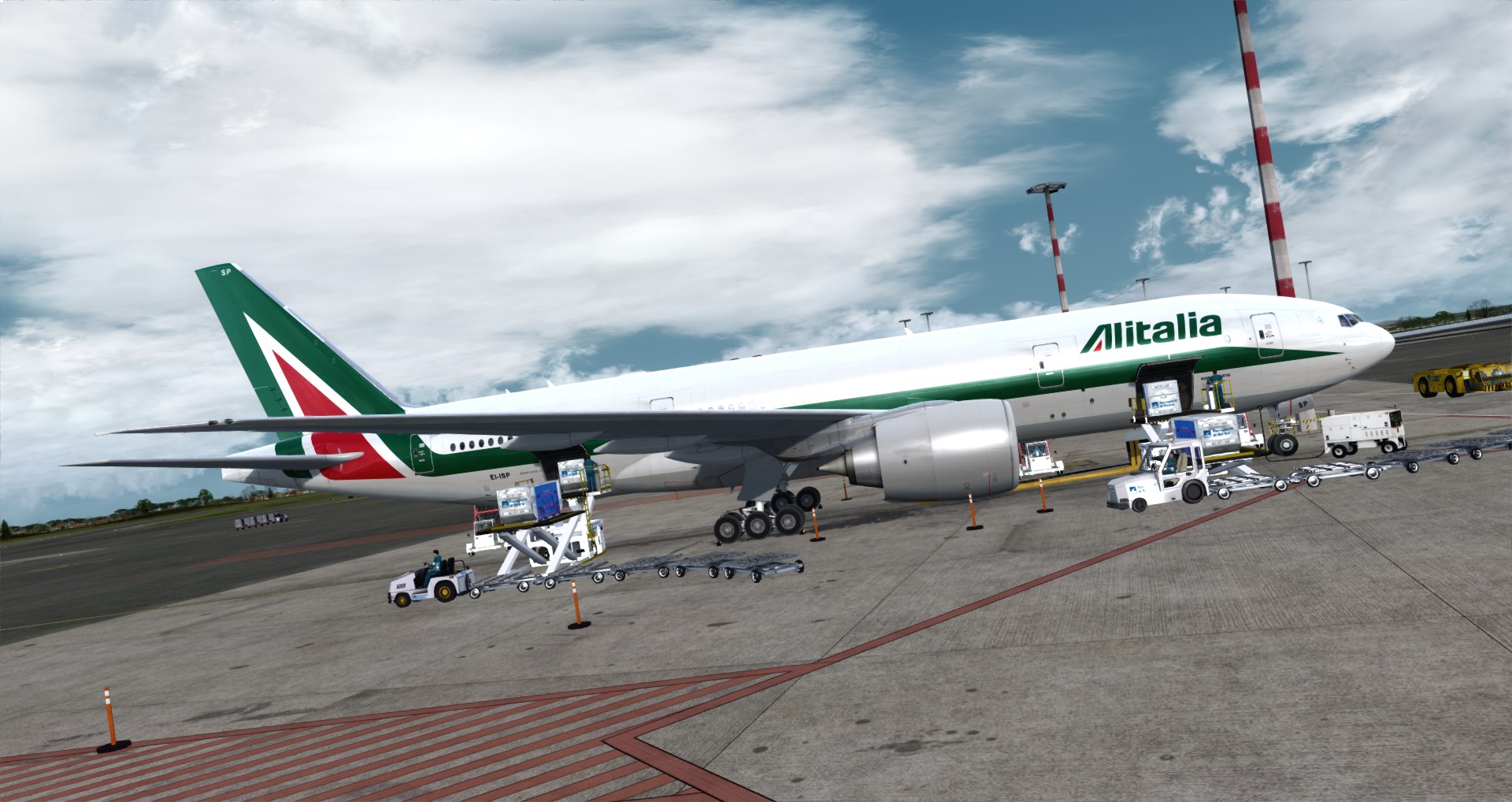 P3D V4 77L Alitalia VHHH-LIRF-4277 