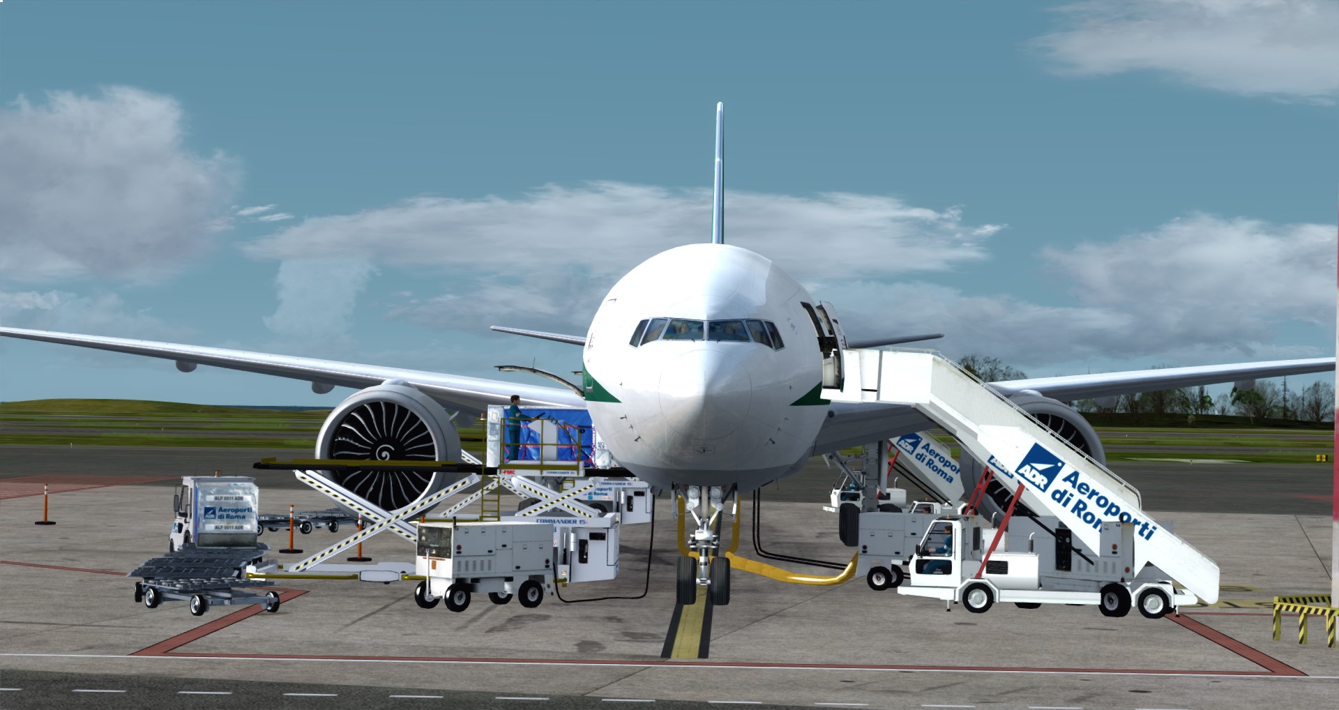 P3D V4 77L Alitalia VHHH-LIRF-738 