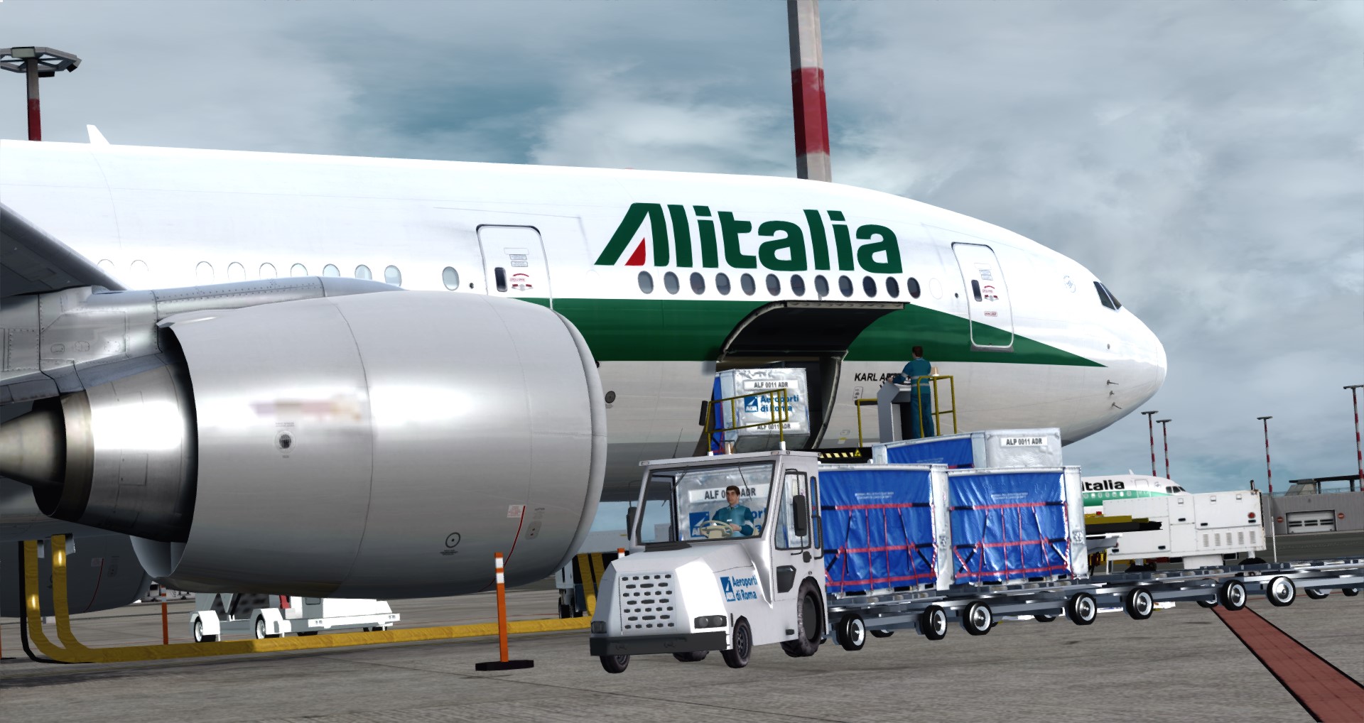 P3D V4 77L Alitalia VHHH-LIRF-7655 