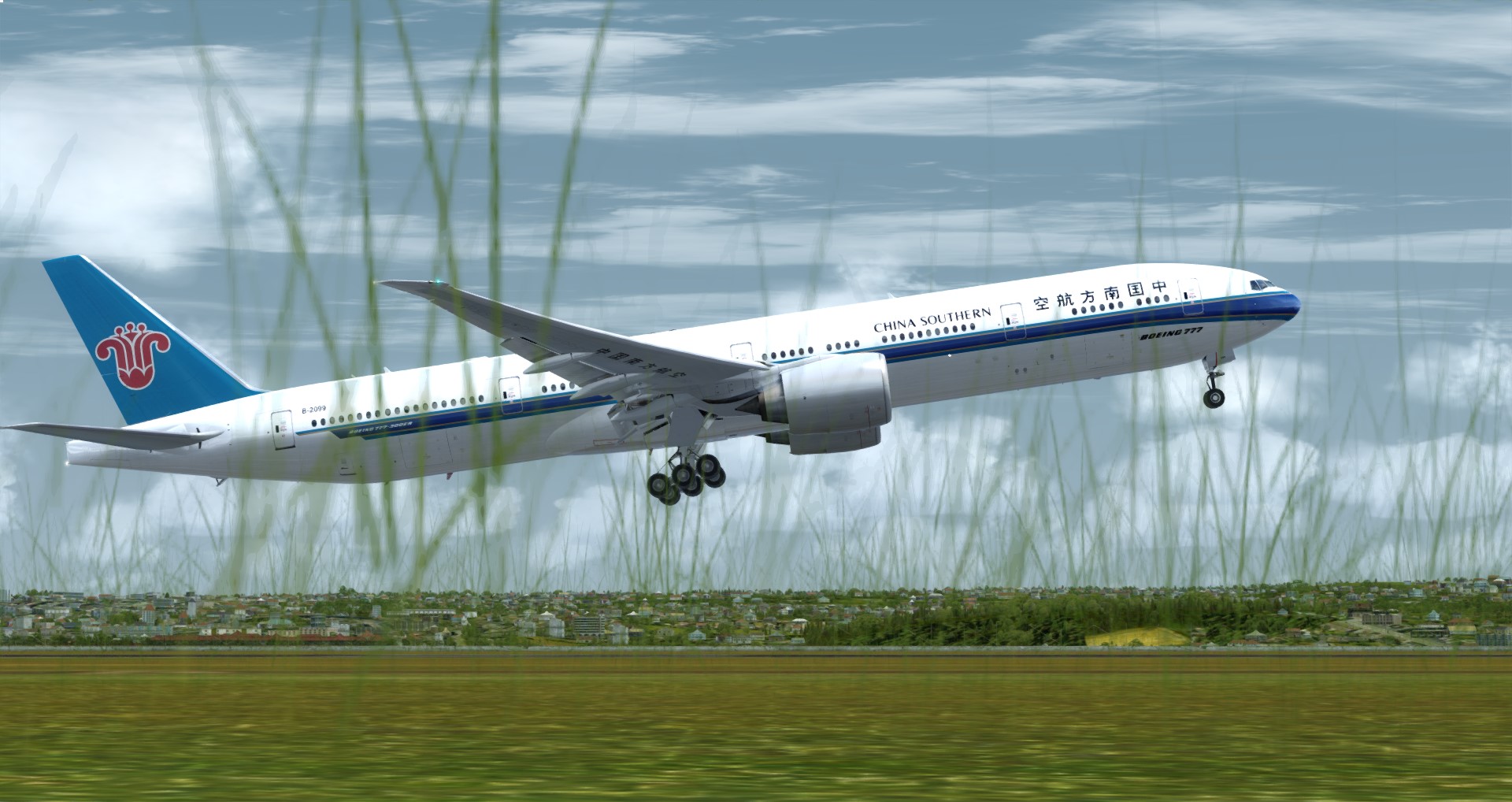 P3D V4 77W China Southern Airlines WADD-ZGGG 营救同胞-2141 