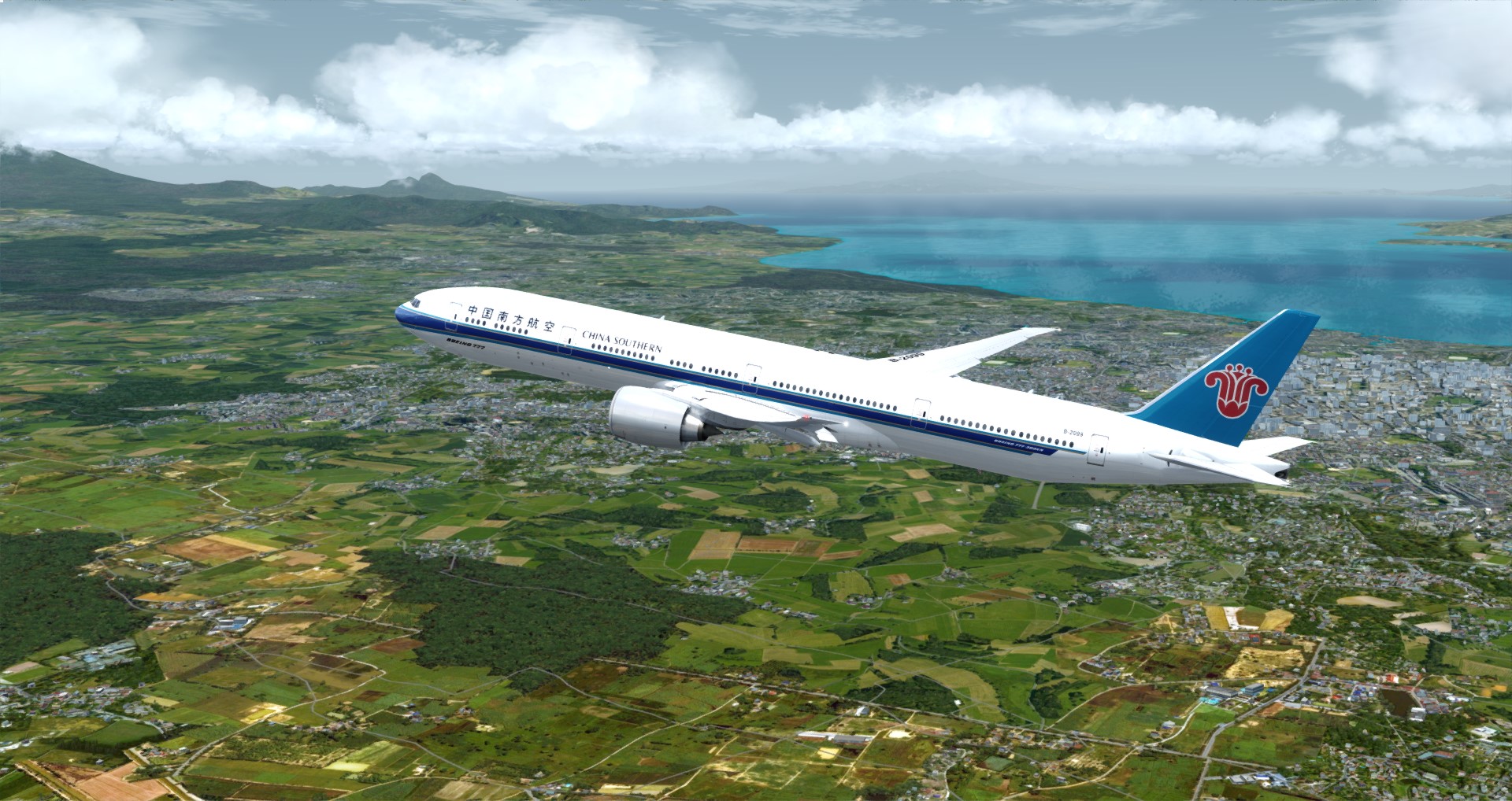 P3D V4 77W China Southern Airlines WADD-ZGGG 营救同胞-5019 