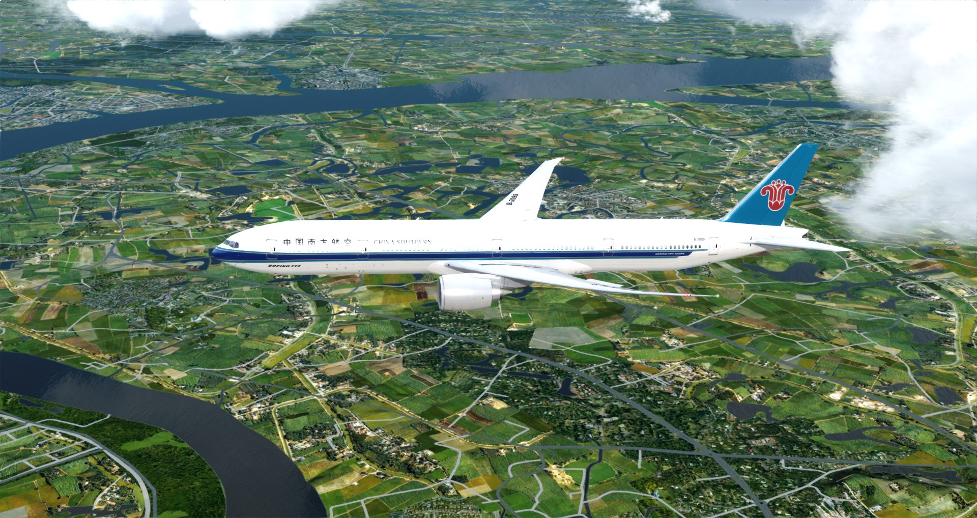 P3D V4 77W China Southern Airlines WADD-ZGGG 营救同胞-9186 