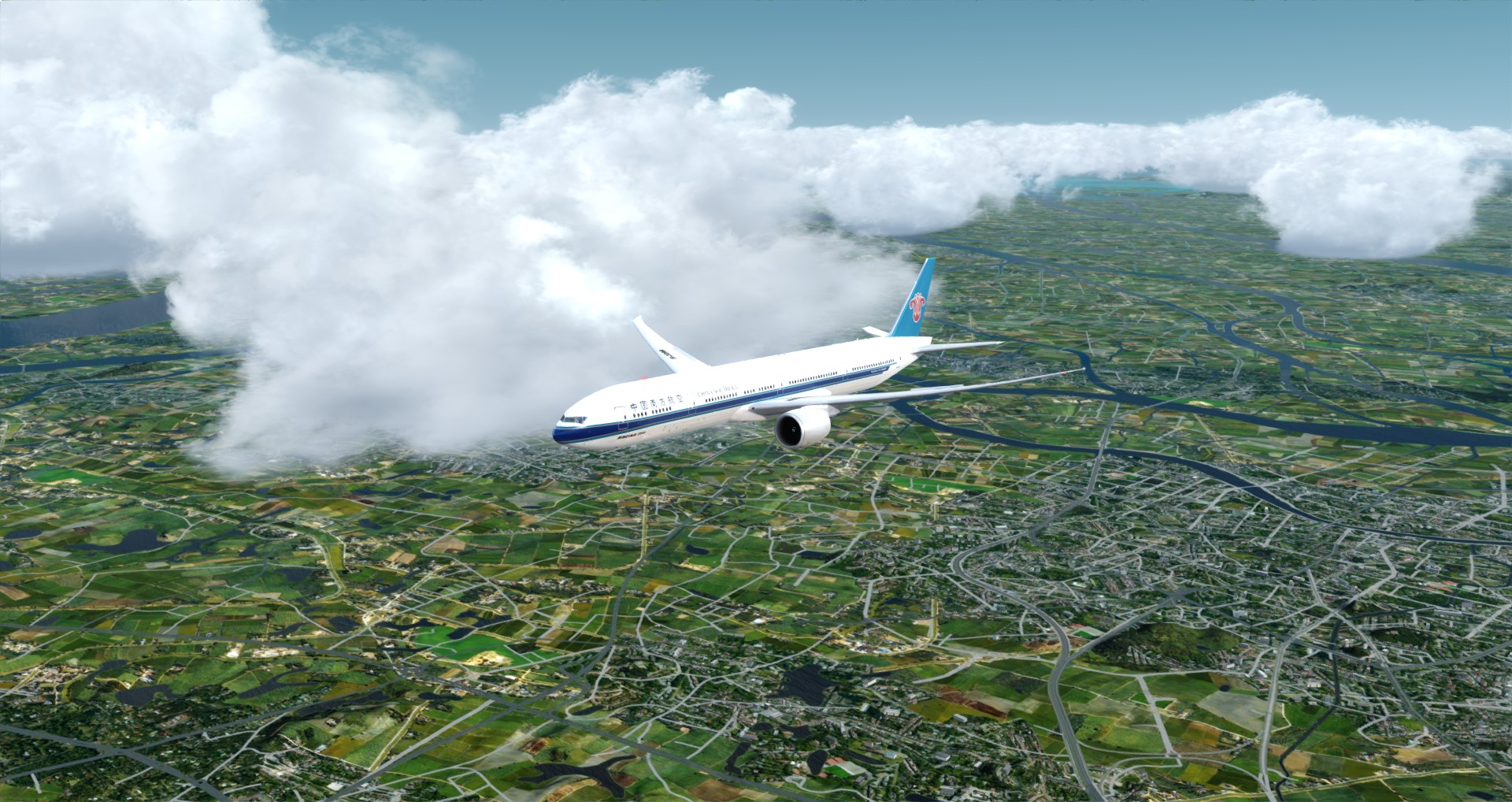 P3D V4 77W China Southern Airlines WADD-ZGGG 营救同胞-2674 
