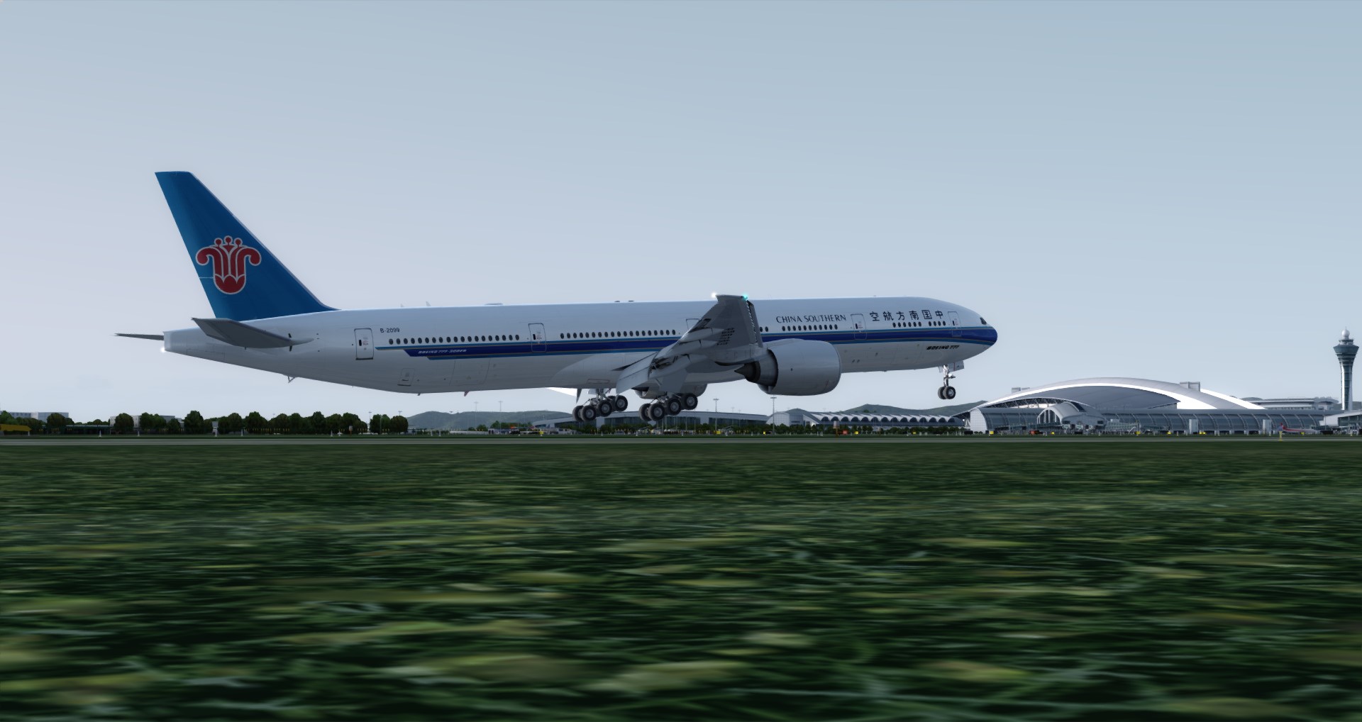 P3D V4 77W China Southern Airlines WADD-ZGGG 营救同胞-8189 