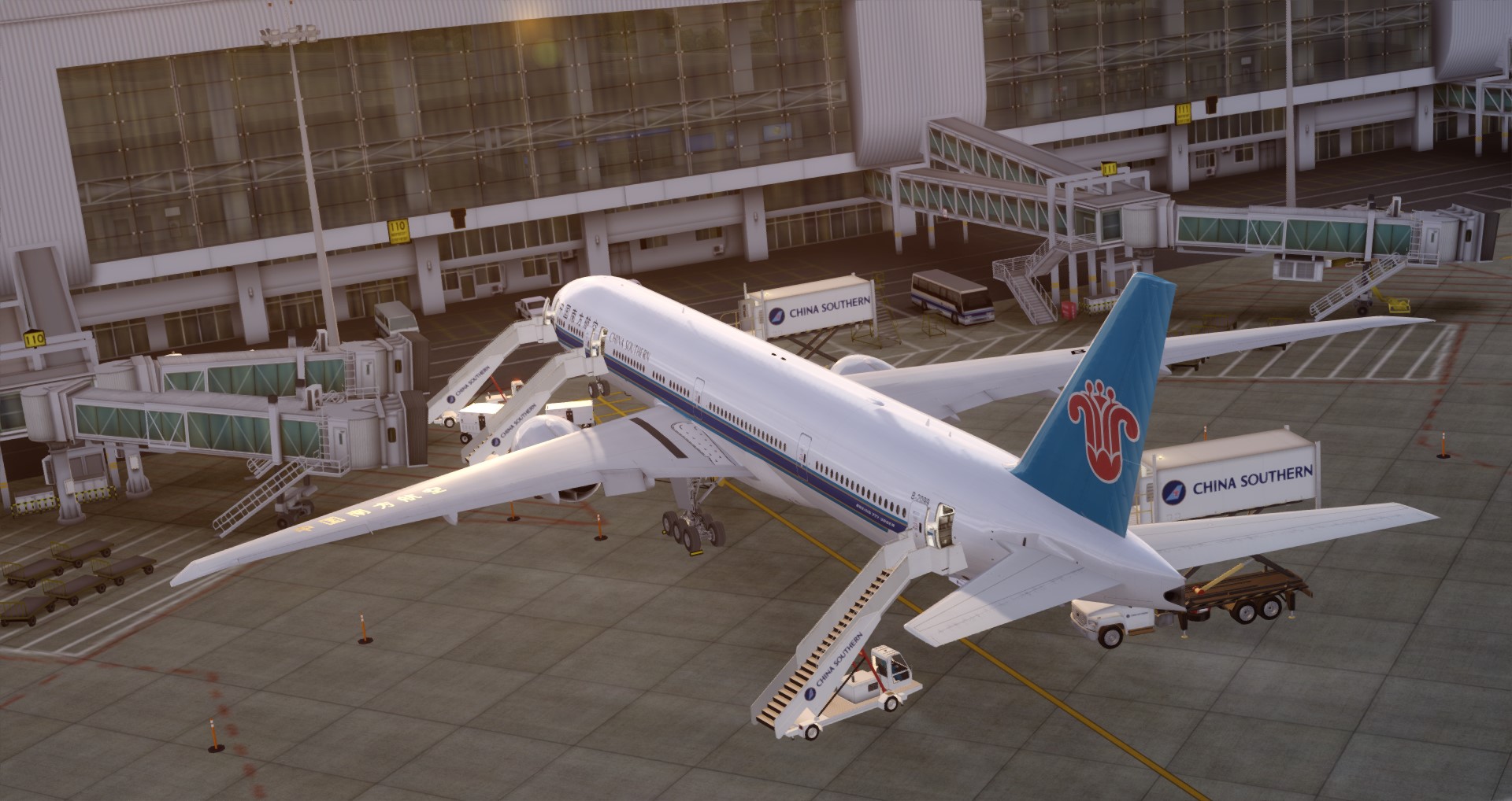 P3D V4 77W China Southern Airlines WADD-ZGGG 营救同胞-8634 