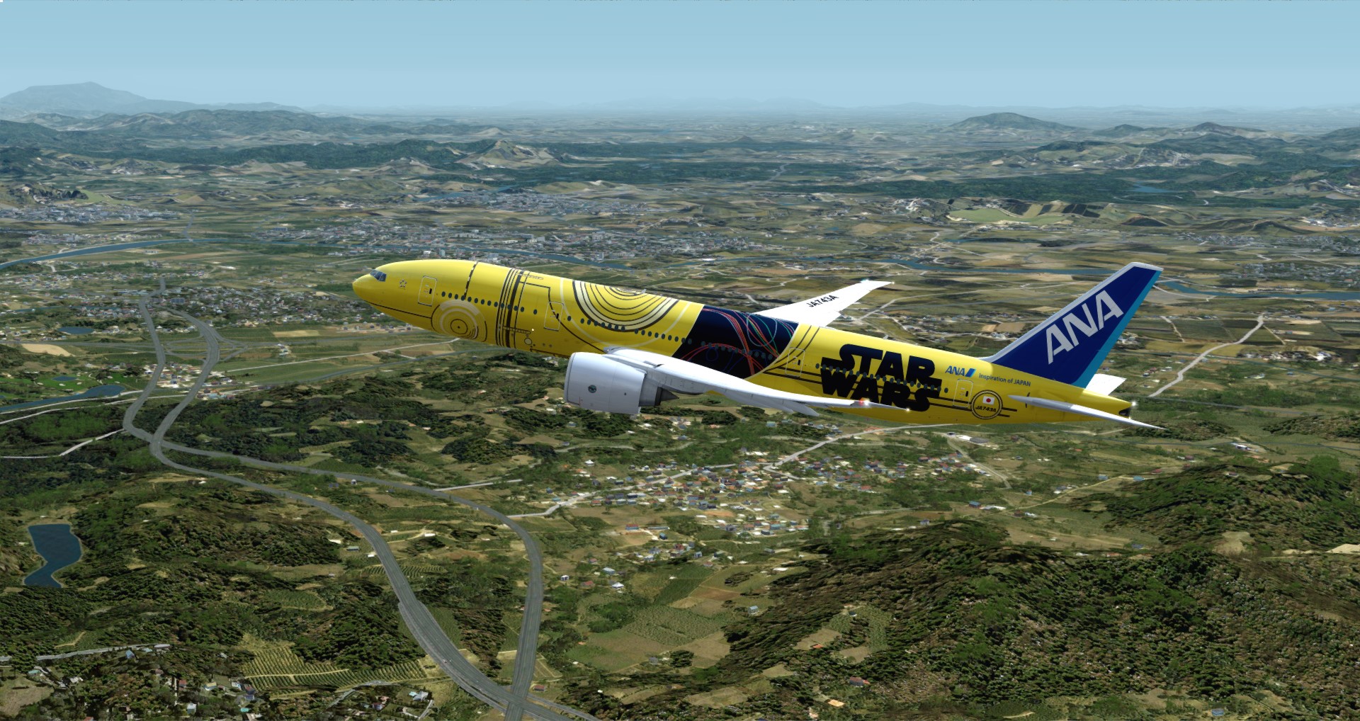 P3D V4 77L ANA Star Wars ZGGG-ZSPD-RJGG-9416 