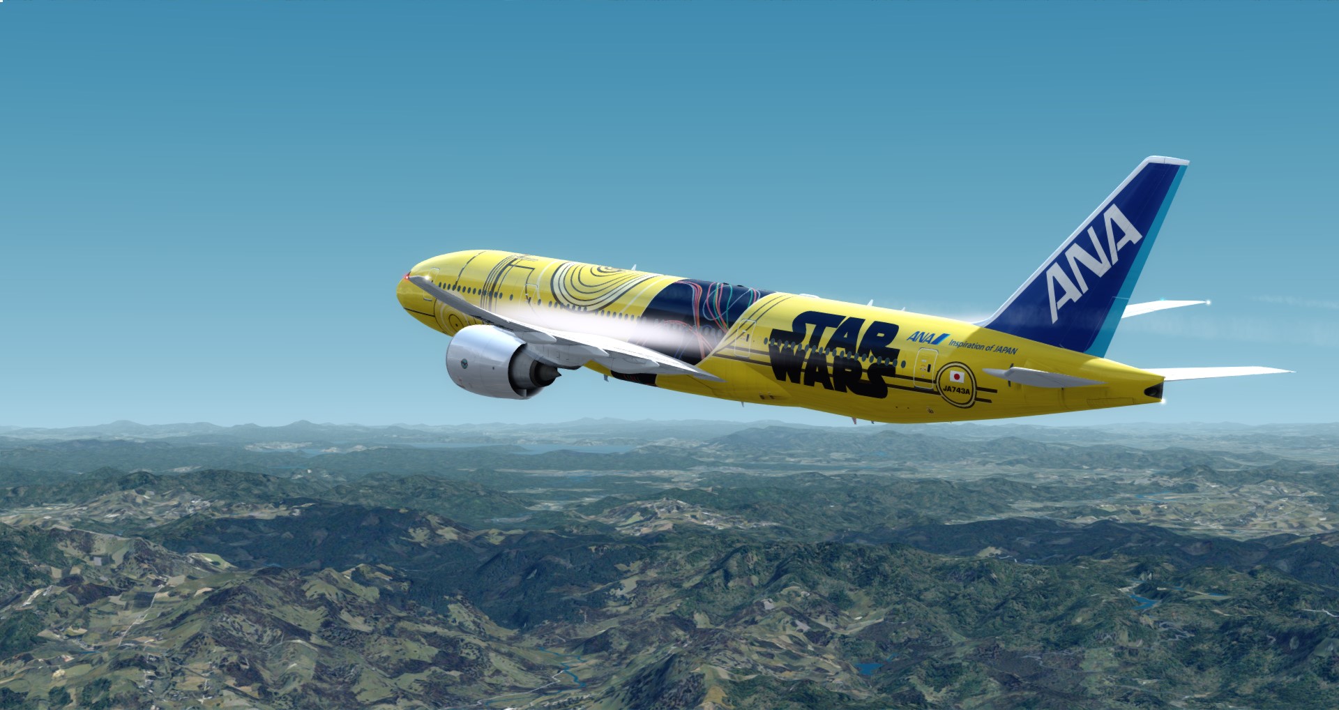 P3D V4 77L ANA Star Wars ZGGG-ZSPD-RJGG-9935 