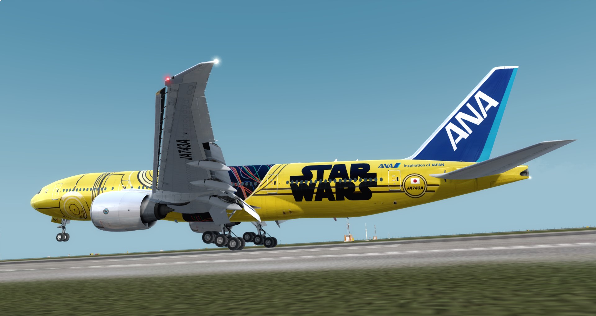 P3D V4 77L ANA Star Wars ZGGG-ZSPD-RJGG-8332 