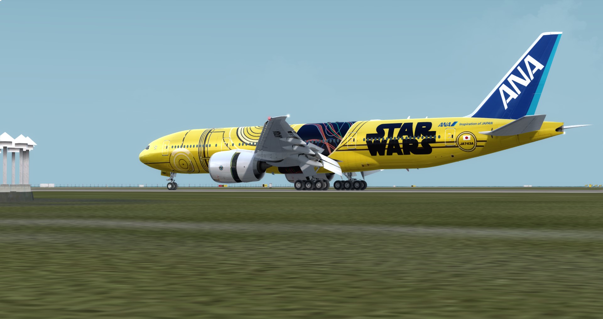 P3D V4 77L ANA Star Wars ZGGG-ZSPD-RJGG-795 