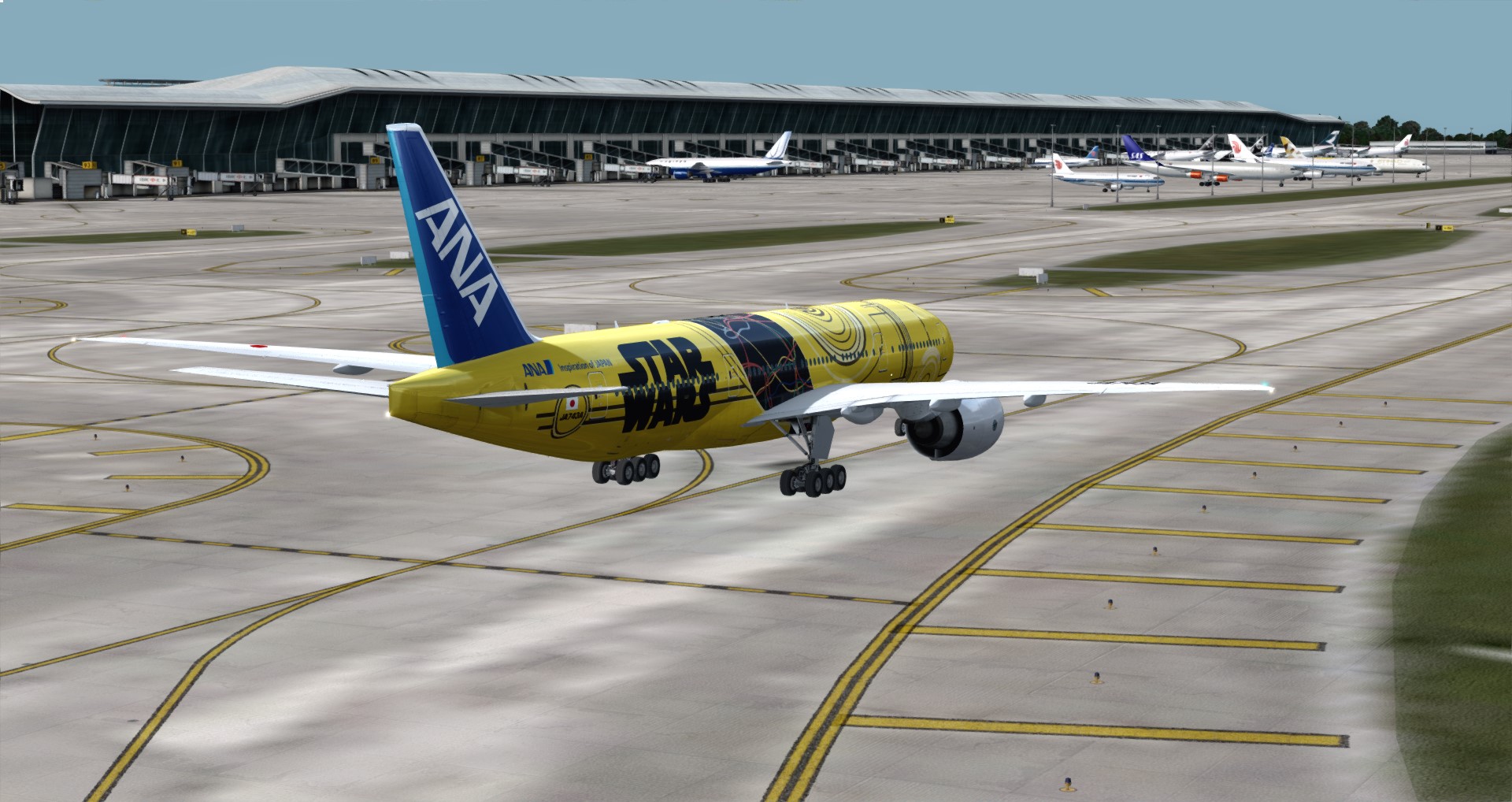 P3D V4 77L ANA Star Wars ZGGG-ZSPD-RJGG-4724 