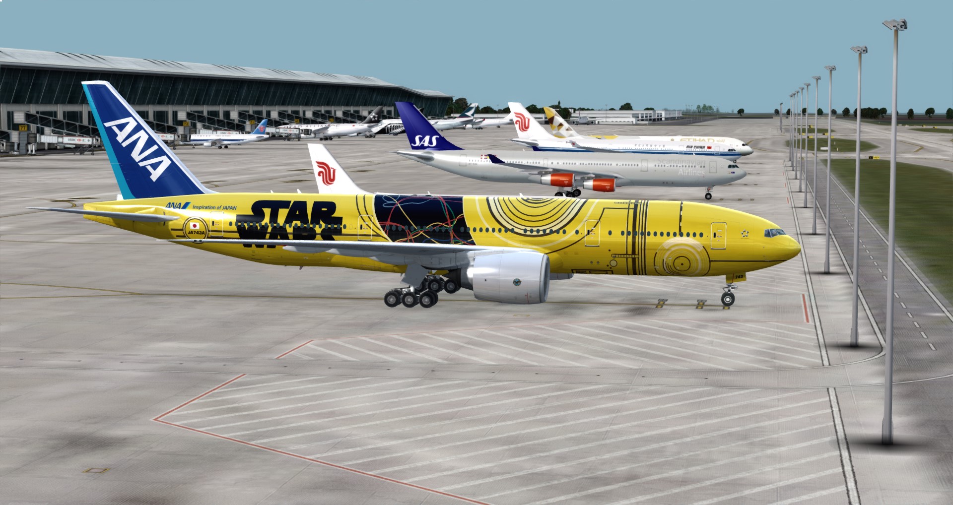 P3D V4 77L ANA Star Wars ZGGG-ZSPD-RJGG-1159 