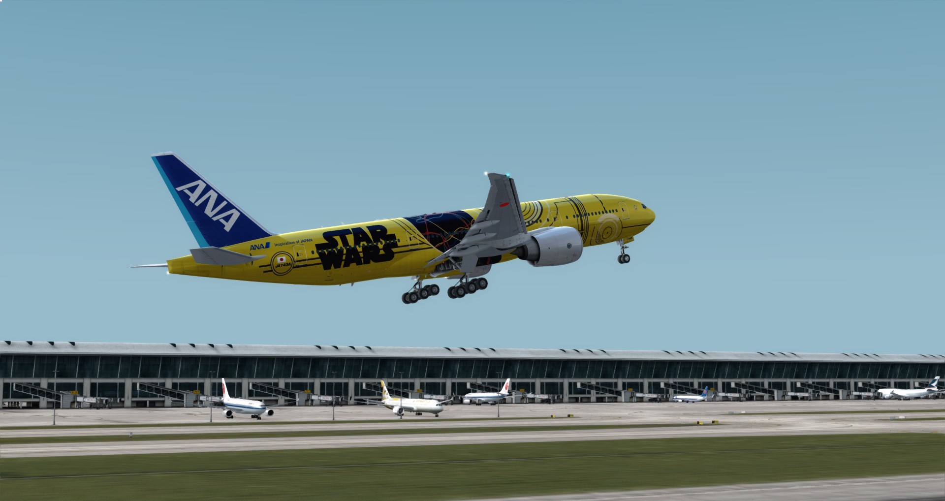 P3D V4 77L ANA Star Wars ZGGG-ZSPD-RJGG-1010 