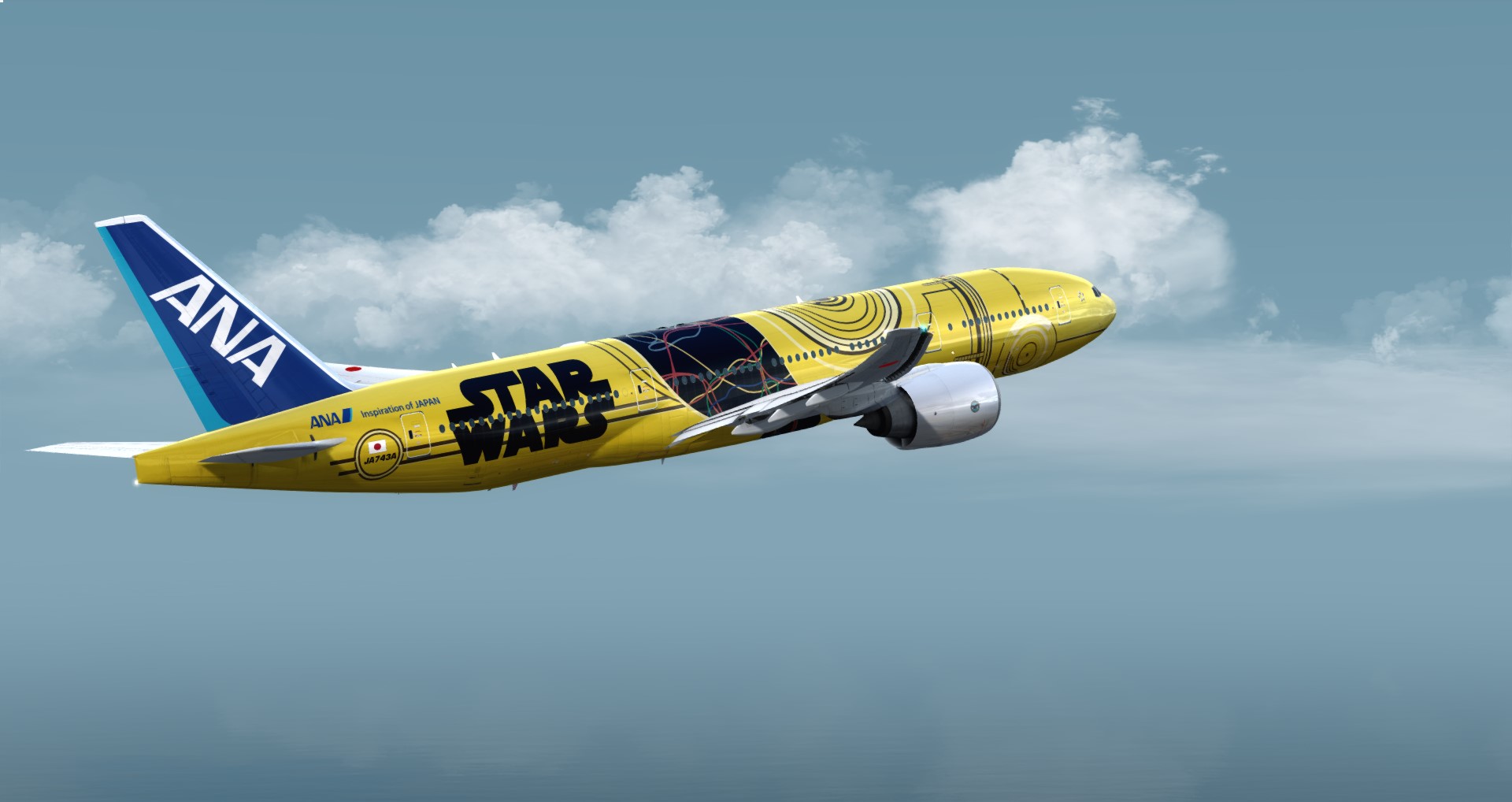 P3D V4 77L ANA Star Wars ZGGG-ZSPD-RJGG-9621 