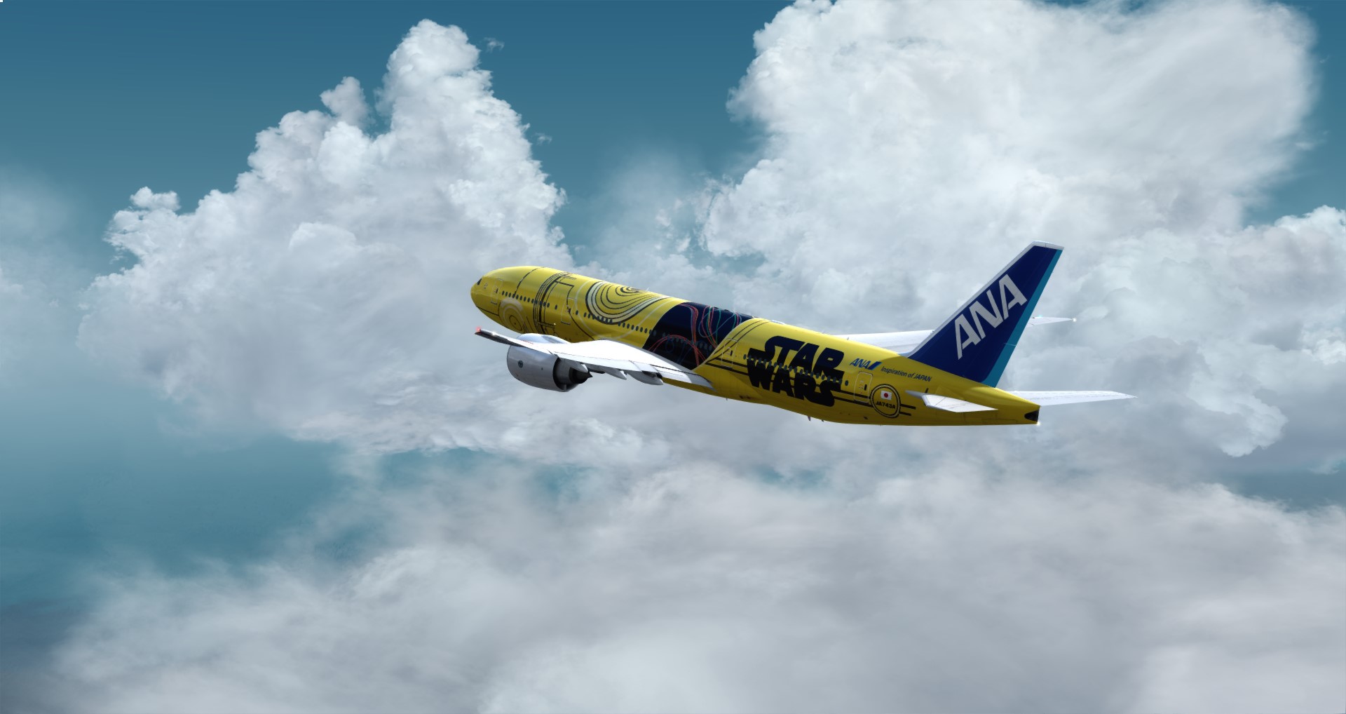 P3D V4 77L ANA Star Wars ZGGG-ZSPD-RJGG-3043 