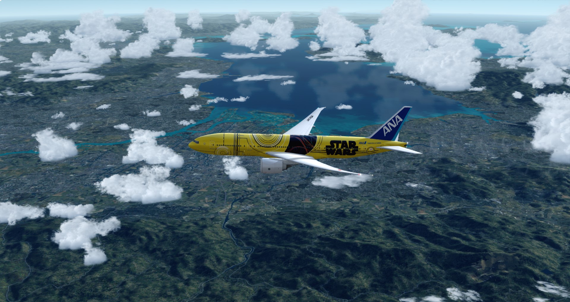 P3D V4 77L ANA Star Wars ZGGG-ZSPD-RJGG-2830 