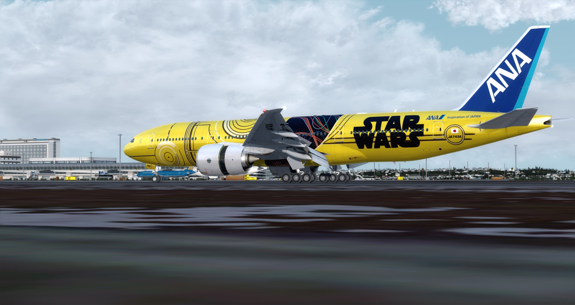 P3D V4 77L ANA Star Wars ZGGG-ZSPD-RJGG-3416 