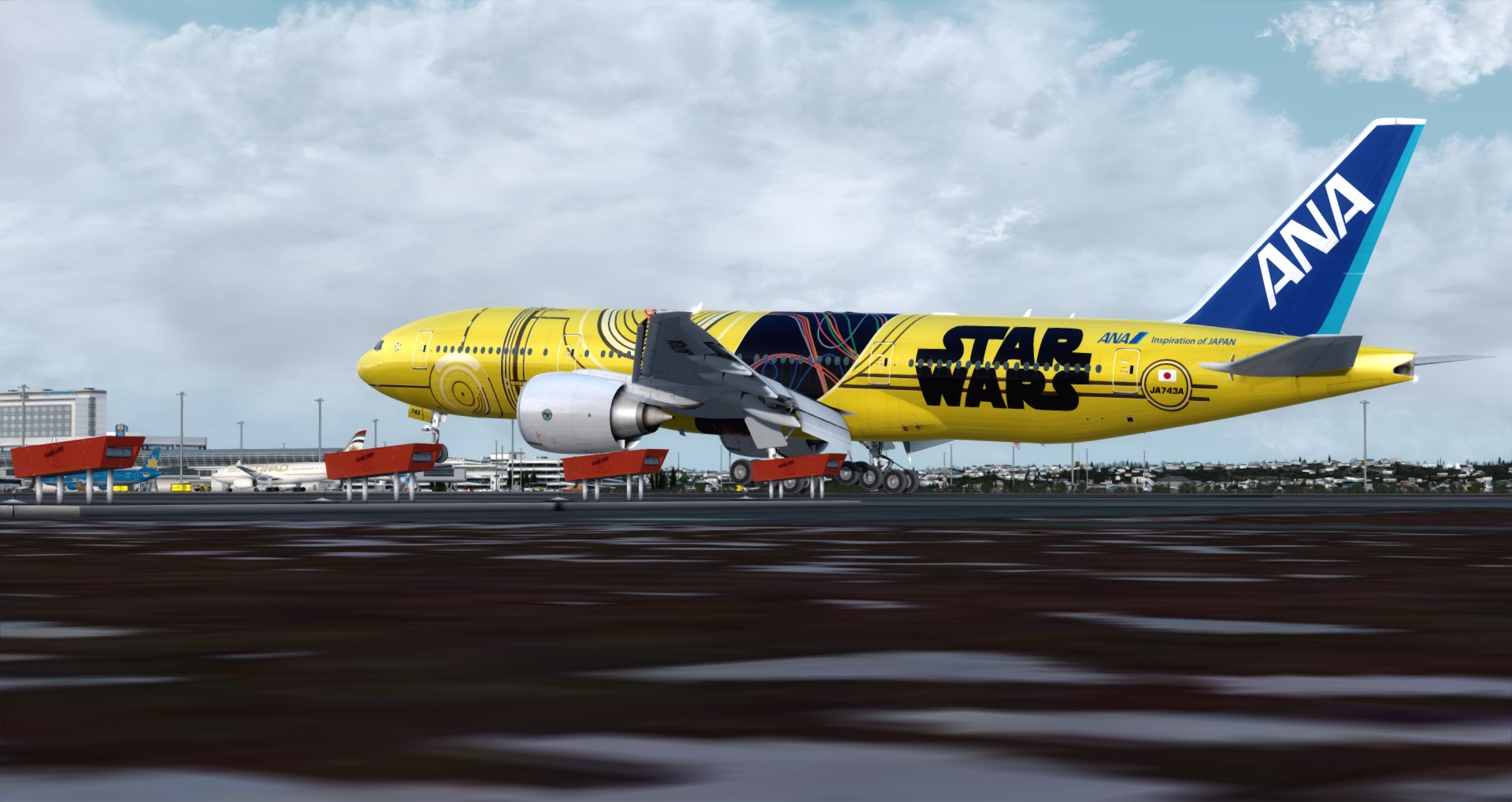 P3D V4 77L ANA Star Wars ZGGG-ZSPD-RJGG-6346 