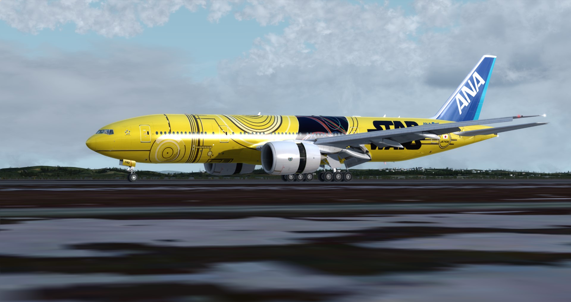 P3D V4 77L ANA Star Wars ZGGG-ZSPD-RJGG-2624 