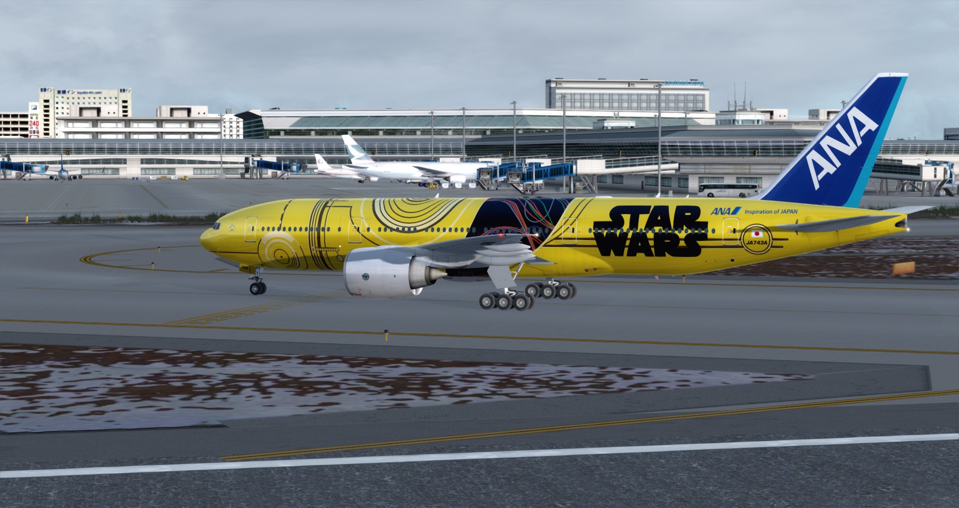 P3D V4 77L ANA Star Wars ZGGG-ZSPD-RJGG-2755 